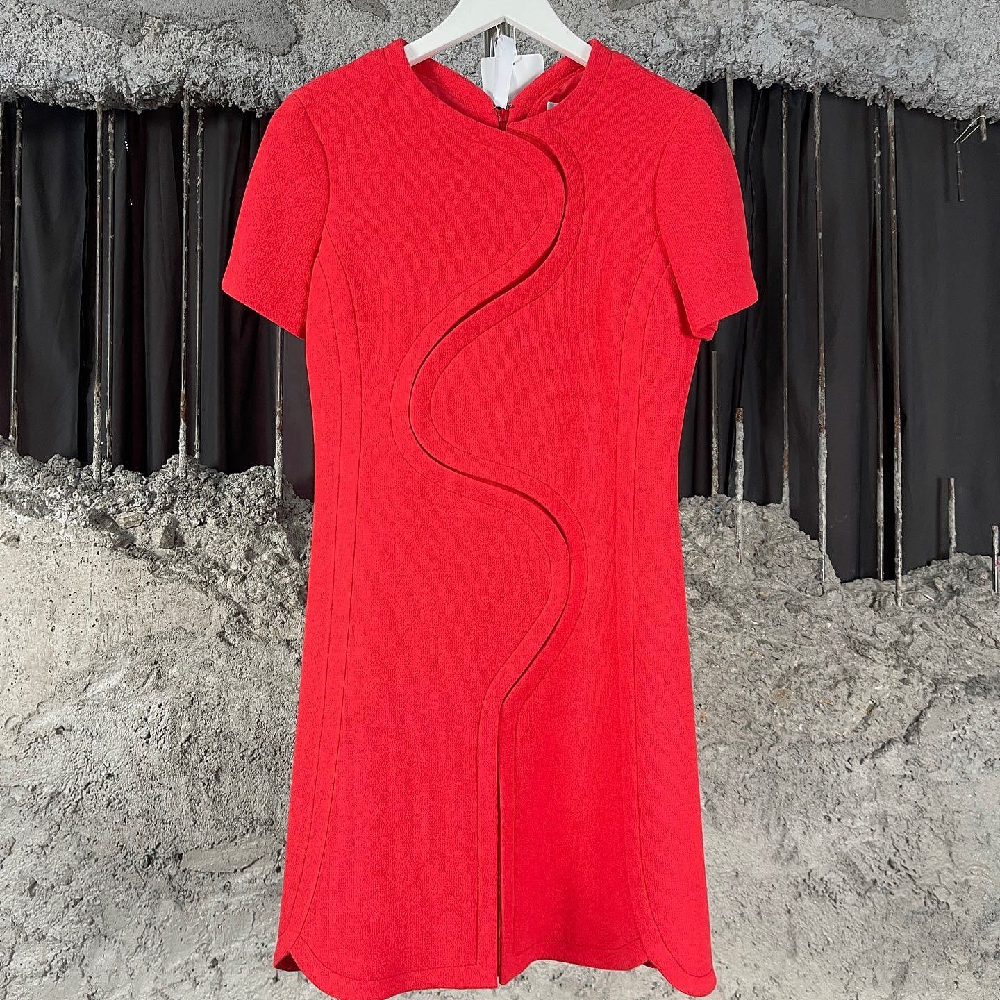 Dior Dior Red Wool Mini Dress Size 36 Size XS / US 0-2 / IT 36-38 - 1 Thumbnail