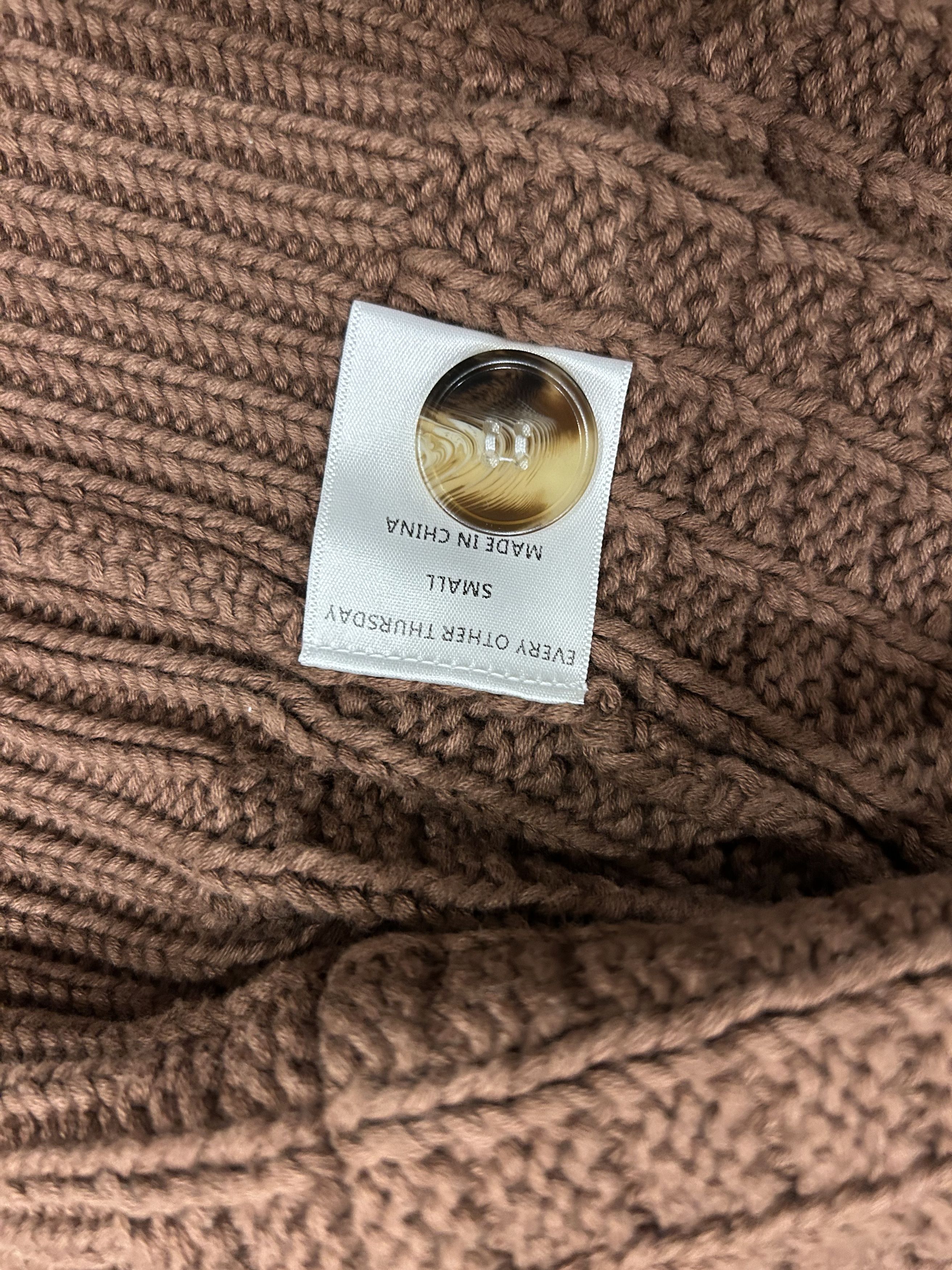 Every Other Thursday Waffle Knit Cardigan Size US S / EU 44-46 / 1 - 4 Thumbnail