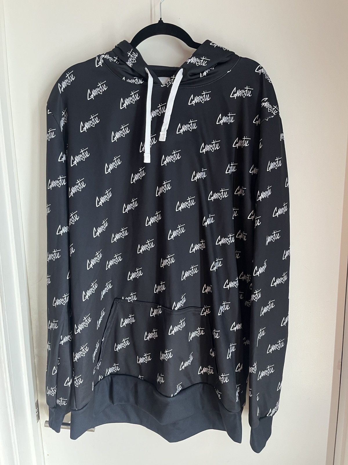 Gnarcotic Gnarcotic All-Over Logo Print Black Hoodie XL Size US XL / EU 56 / 4 - 1 Thumbnail