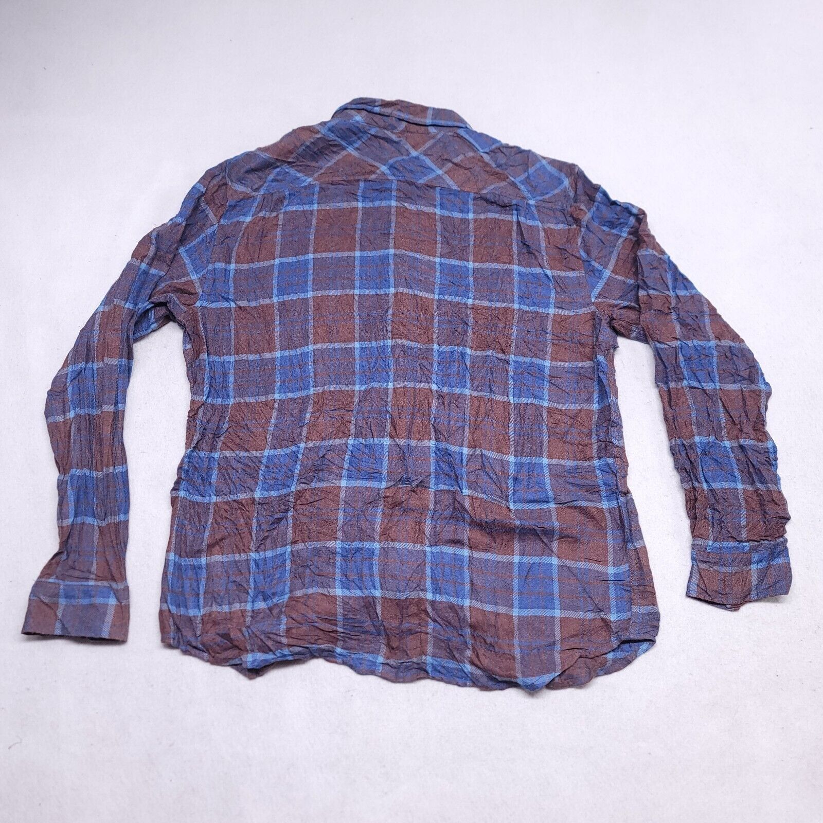 Weatherproof Weatherproof Tartan Flannel Shirt Mens Size XL Blue Brown Size US XL / EU 56 / 4 - 10 Thumbnail
