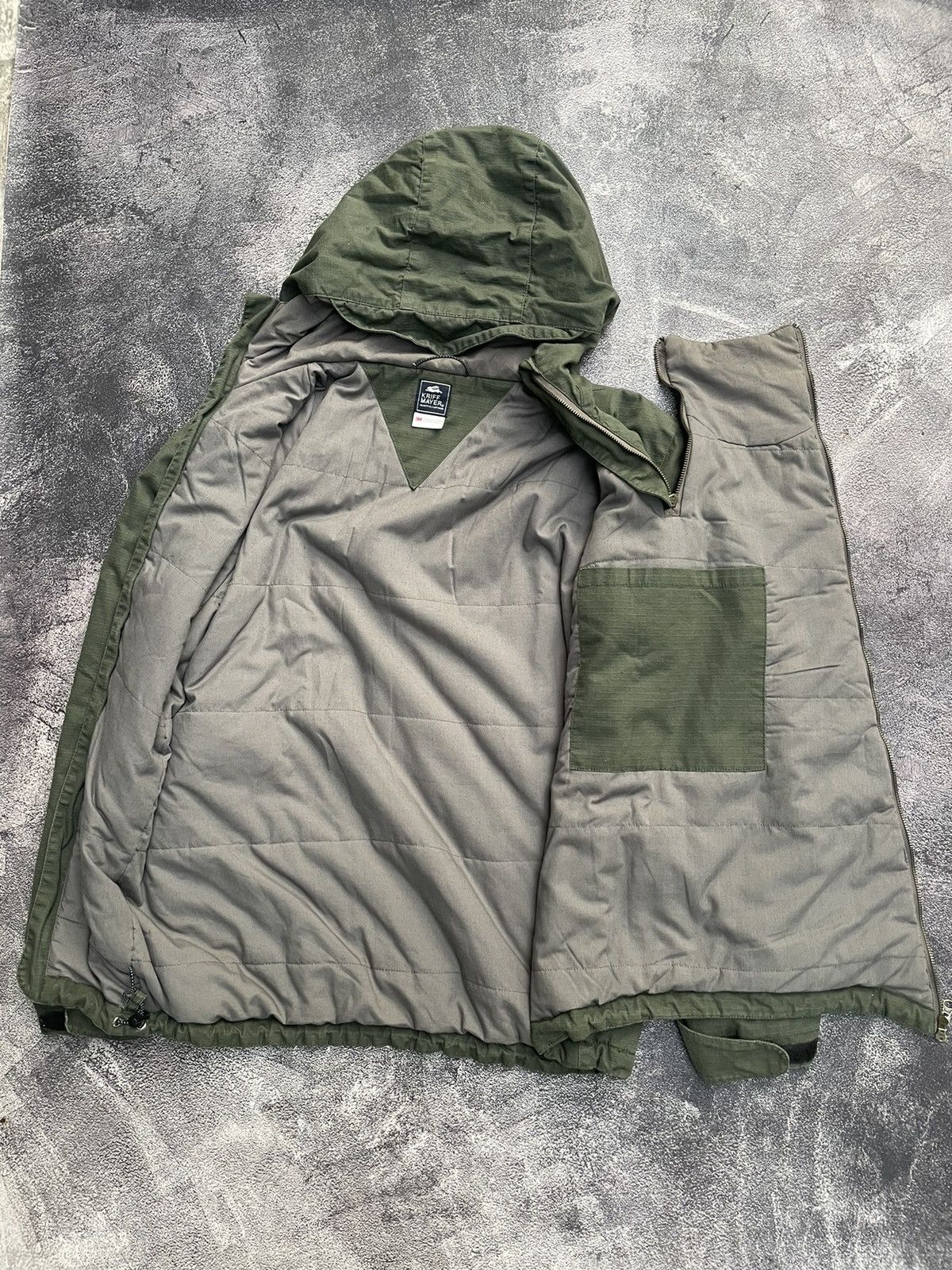 Japanese Brand Kriff Mayer Hinoko Anorak Asymetrical Zipper Military Jacket Size US L / EU 52-54 / 3 - 6 Thumbnail