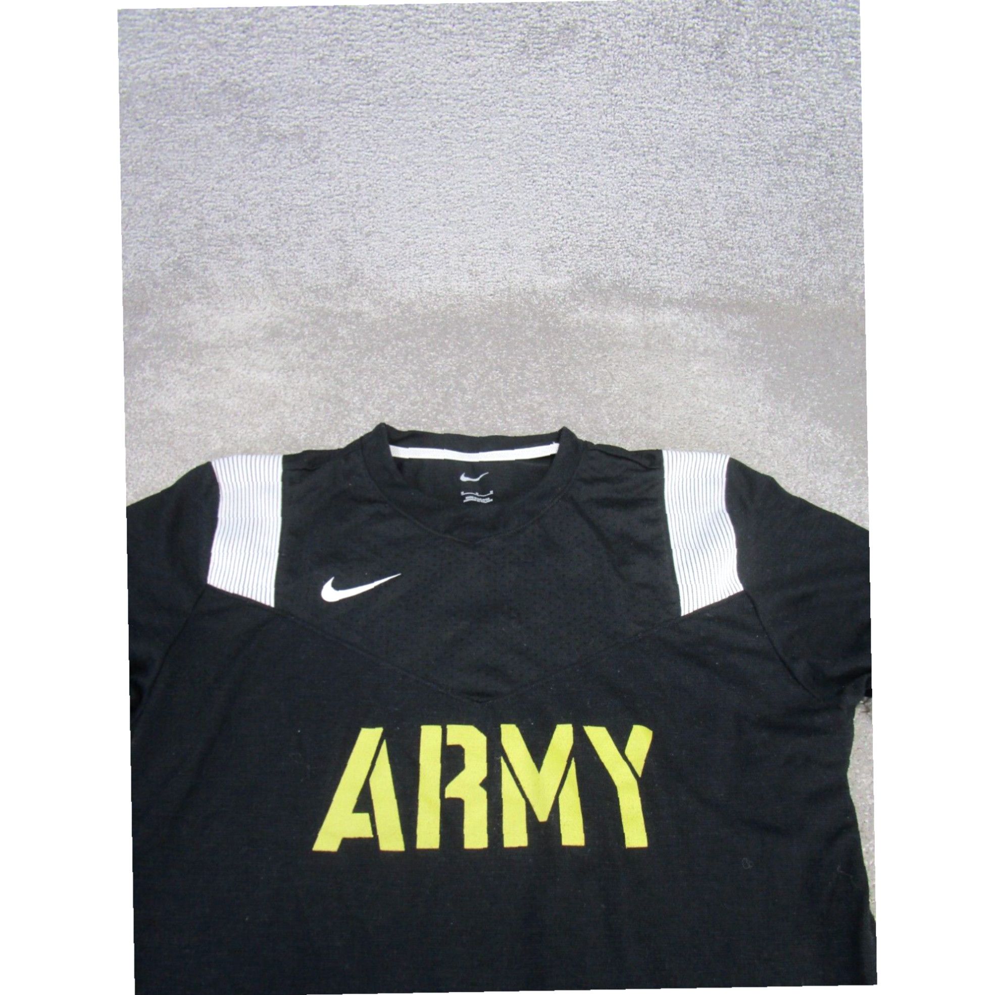 Nike Nike Mens Short Sleeve Army Black Stretch Shirt Medium XL Size US M / EU 48-50 / 2 - 2 Thumbnail