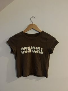 brown cowboy top brandy melville