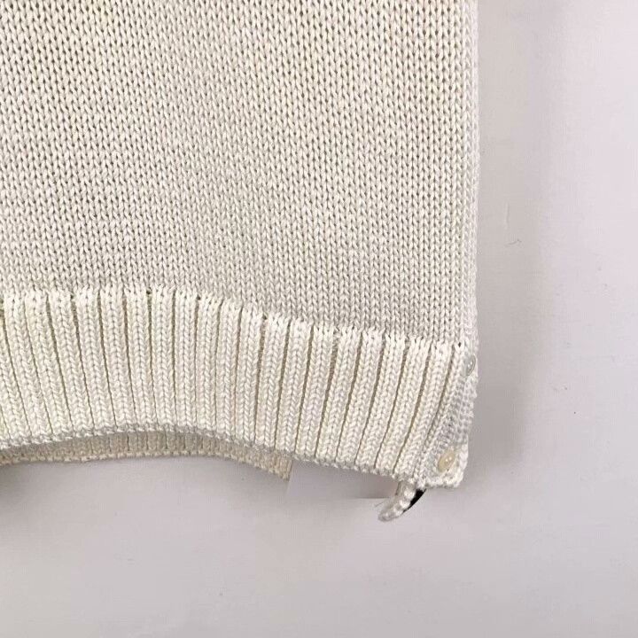 Thom Browne Thom Browne White Classic Four-Bar Knit Top Size US XS / EU 42 / 0 - 4 Thumbnail