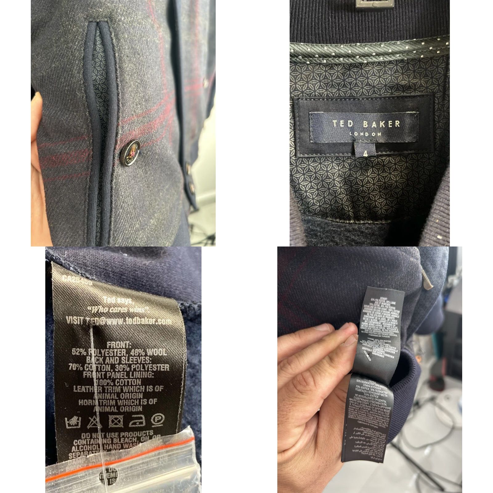 Ted Baker Men’s Ted Baker Blue Designer Plaid ZipUp Bomber Jacket Size 4 User: Men’s Ted Baker Blue Designer Plaid ZipUp Bomber Jacket Size 4 Size US S / EU 44-46 / 1 - 8 Thumbnail