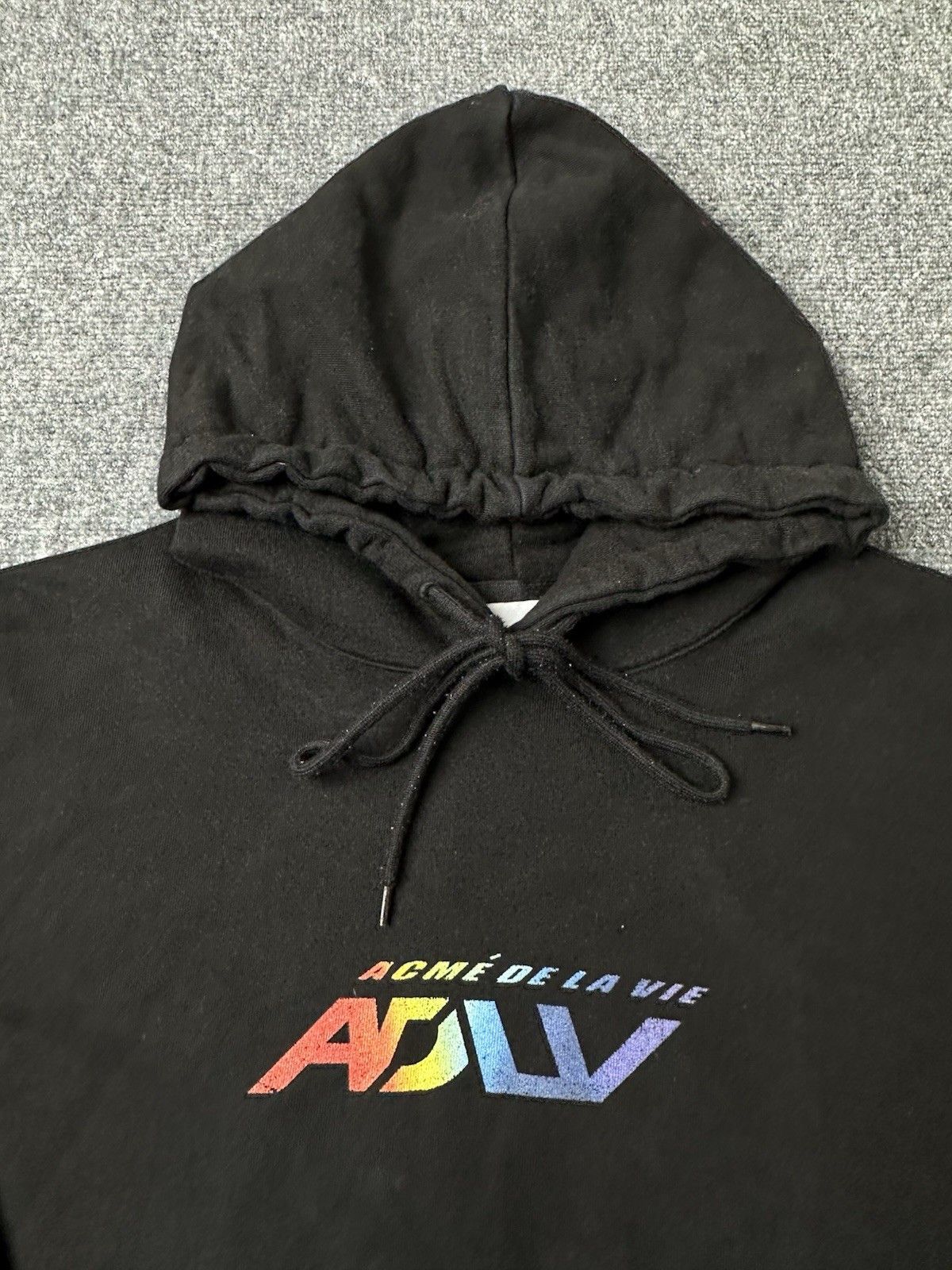 Other Mens Hoodie ADLV Acne De La Vie Black Rainbow Earth, Size XL Size US XL / EU 56 / 4 - 3 Thumbnail