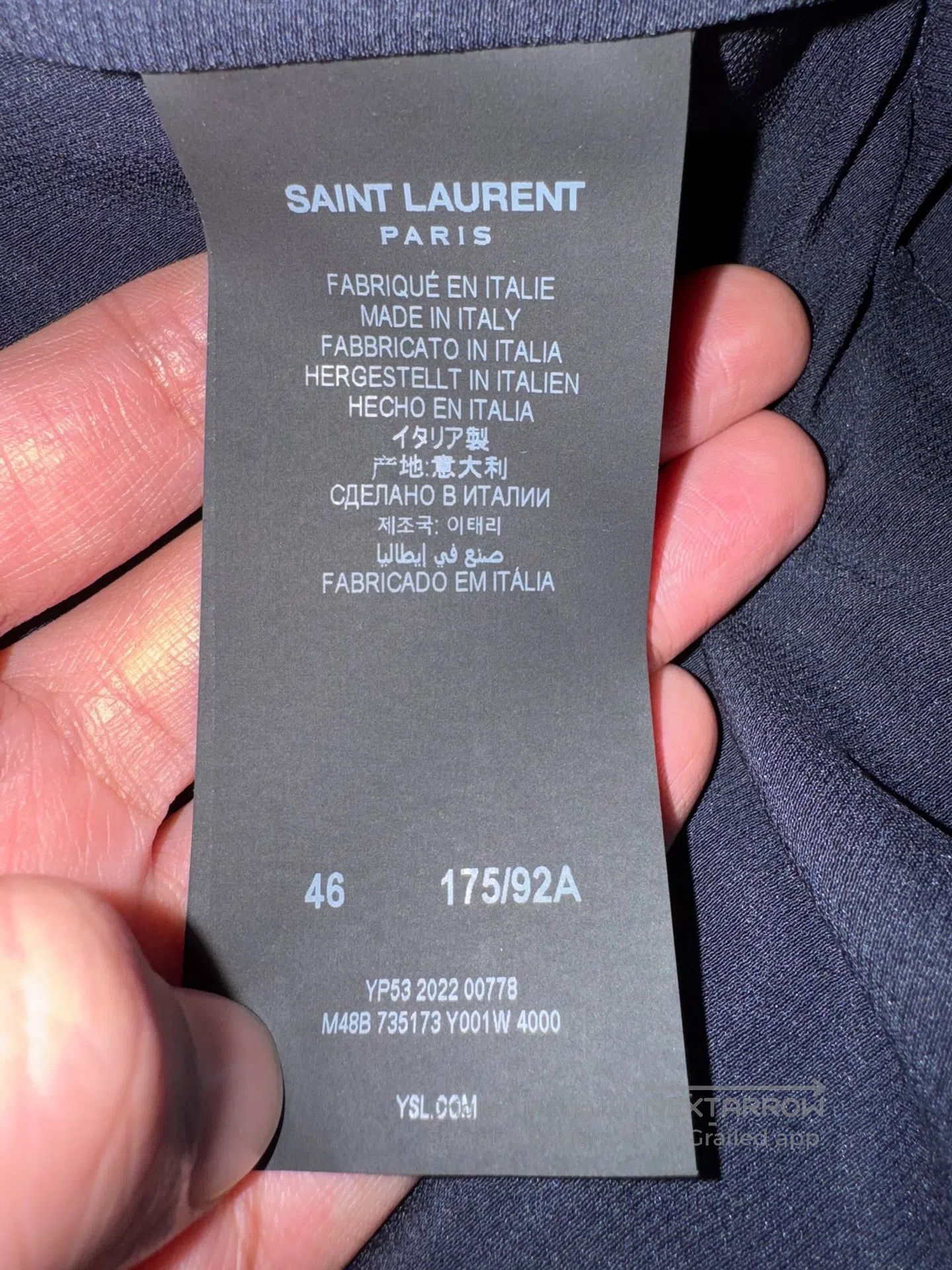 Saint Laurent Paris Saint Laurent Paris Silk Bathrobe Sleepwear| Size US S / EU 44-46 / 1 - 5 Thumbnail