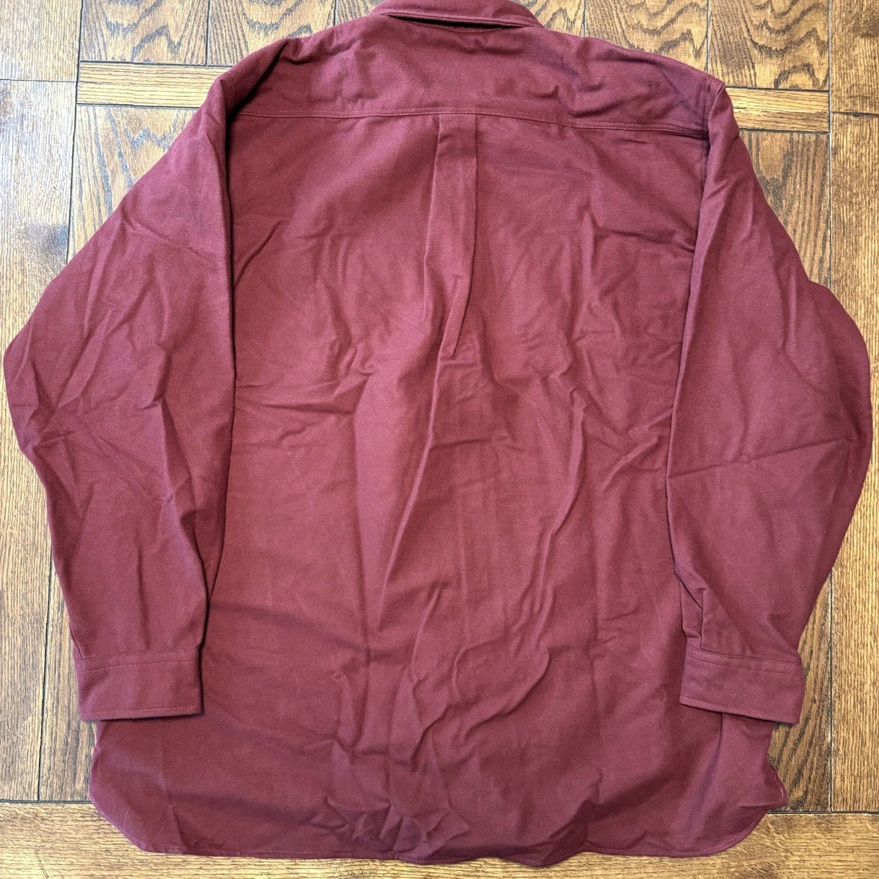 Vintage VINTAGE LL Bean Chamois Cloth Flannel Shirt Mens 2XLT Red Maroon Tall 90s Grunge Outdoor Classic Size US XXL / EU 58 / 5 - 4 Thumbnail