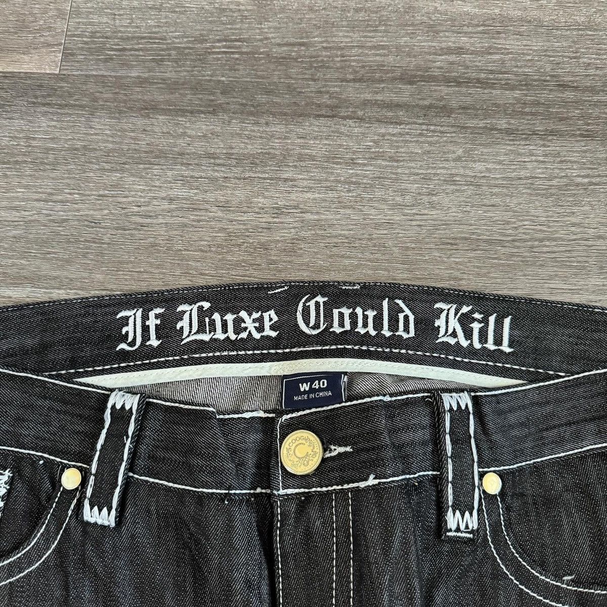 Coogi × Japanese Brand × Vintage Grail Vintage y2k Coogi baggy embroidered luxe jeans Size US 40 / EU 56 - 4 Thumbnail