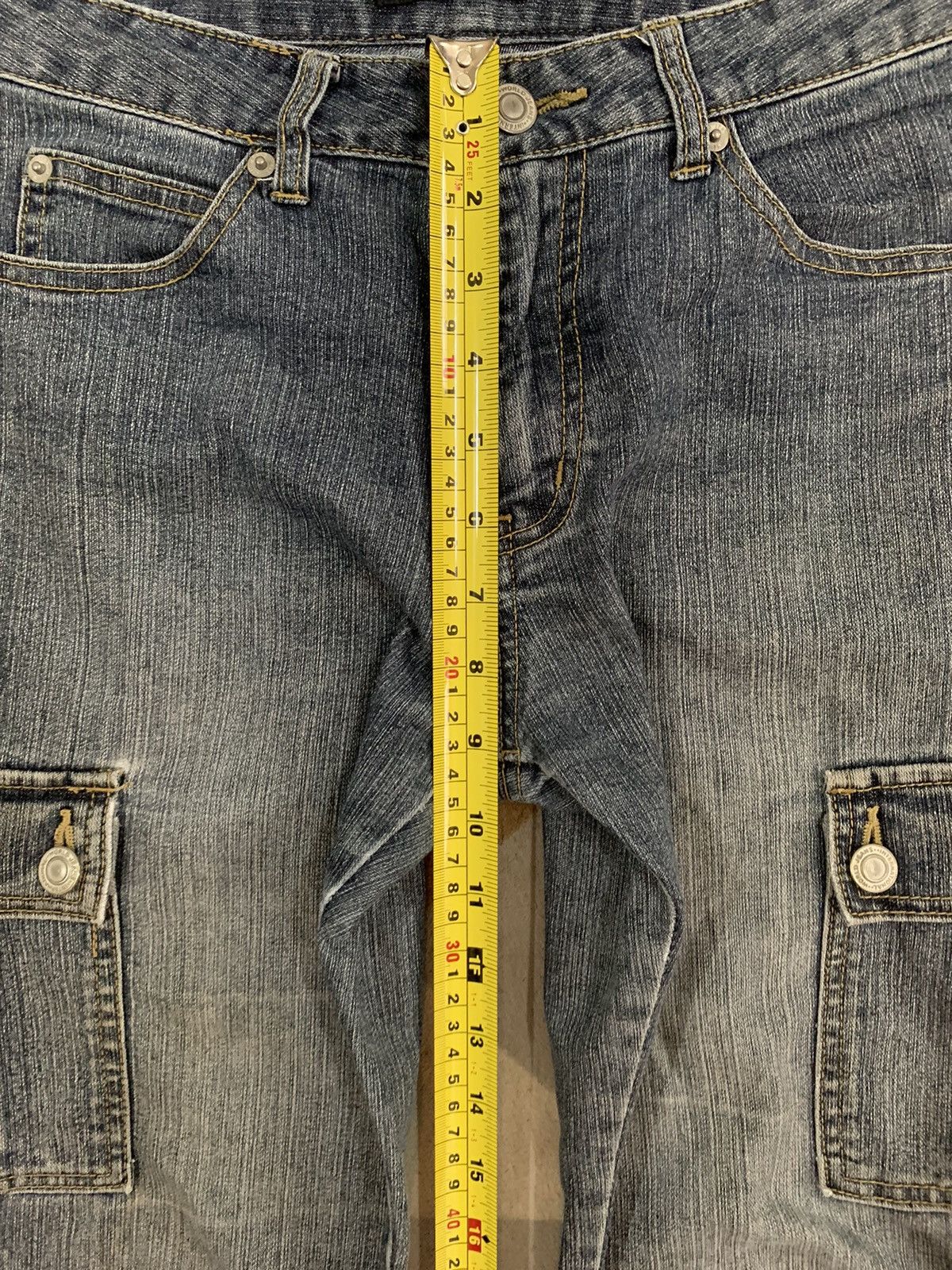 Japanese Brand Vintage Japanese Brand Oririn Flare Distressed Cargo Jeans Size US 29 - 18 Thumbnail