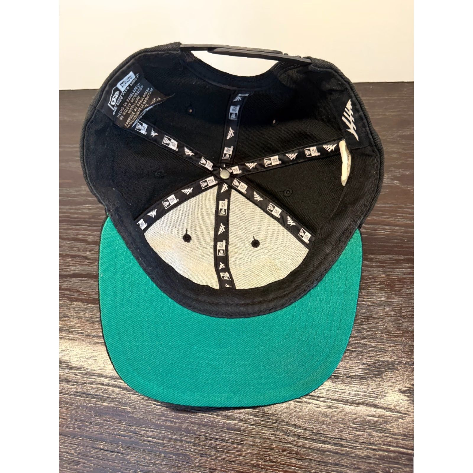 New Era PAPER PLANES Hat Cap Mens One Size Black New Era Wool Snapback Jay Z Roc Nation Size ONE SIZE - 6 Thumbnail
