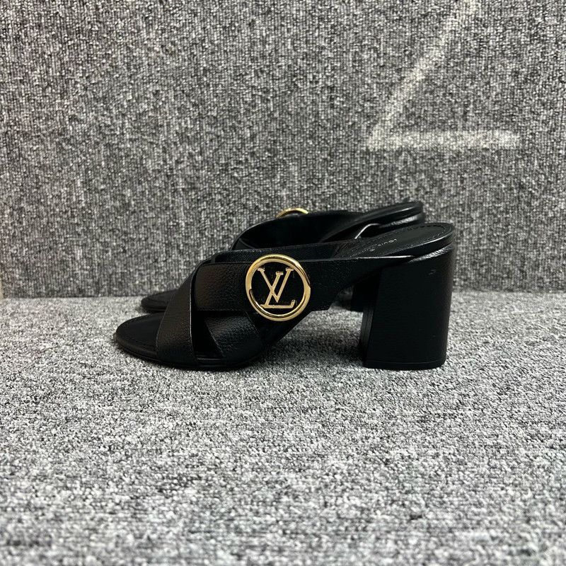 Louis Vuitton Louis Vuitton Black Strappy High Heel Sandals 0079 Size US 7 / IT 37 - 1 Thumbnail