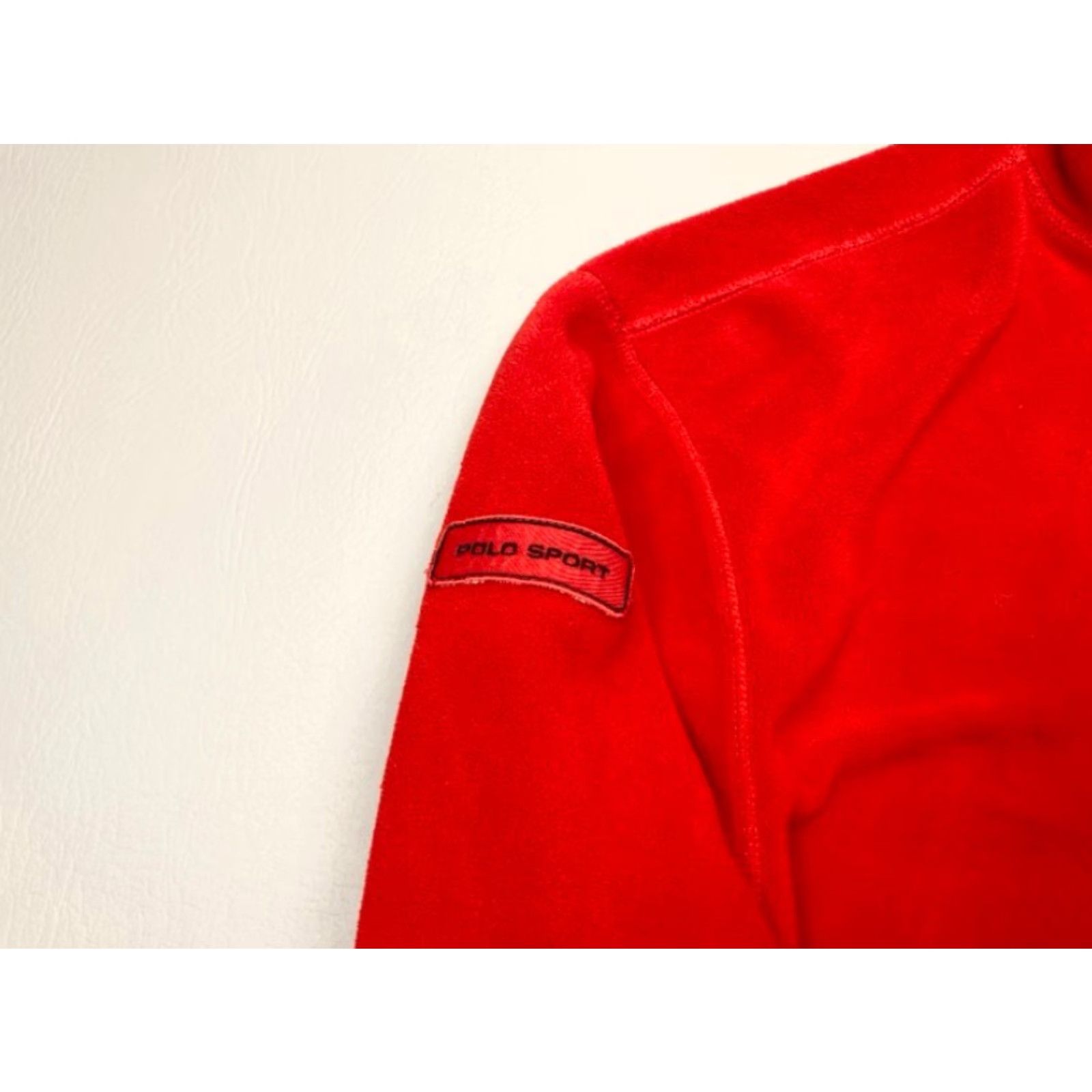 Vintage VINTAGE Polo Sport Ralph Lauren Full Zip Fleece Jacket Polartec Thermal Red XL by Polo Sport Size US XL / EU 56 / 4 - 6 Thumbnail