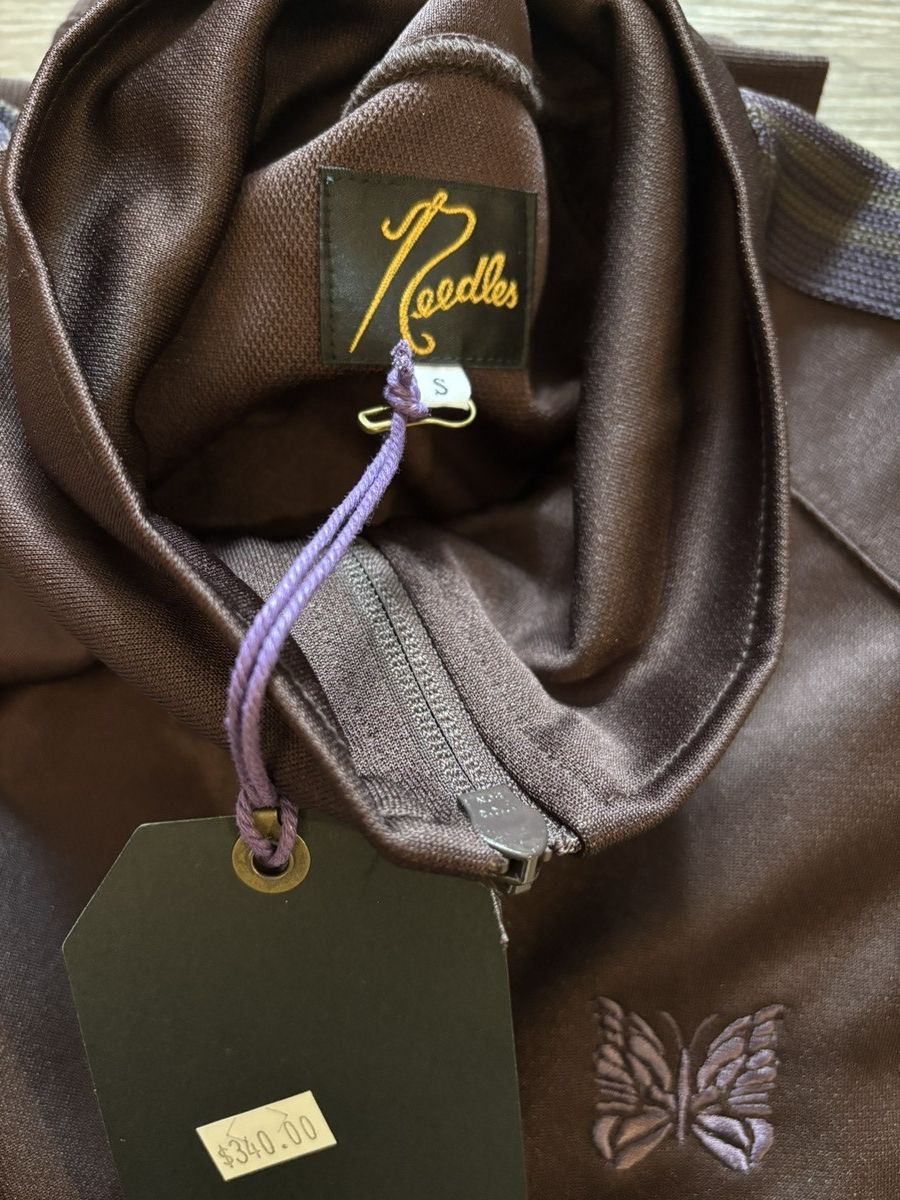 Needles Needles Track Jacket Poly Smooth - Dark Brown Size US S / EU 44-46 / 1 - 6 Thumbnail
