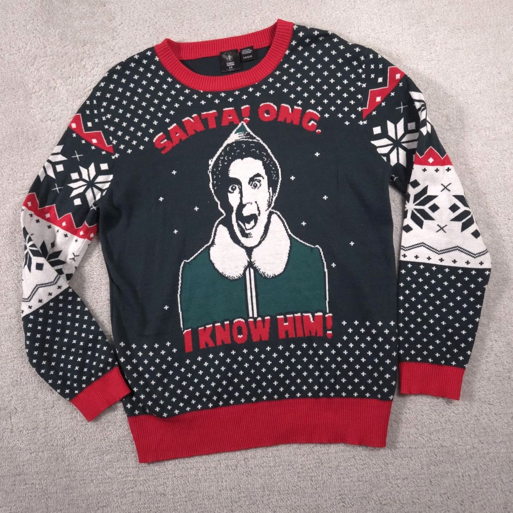 Vintage VINTAGE Celebrate Together Sweater Mens L Buddy the Elf Santa OMG Ugly Christmas Size US L / EU 52-54 / 3 - 3 Thumbnail