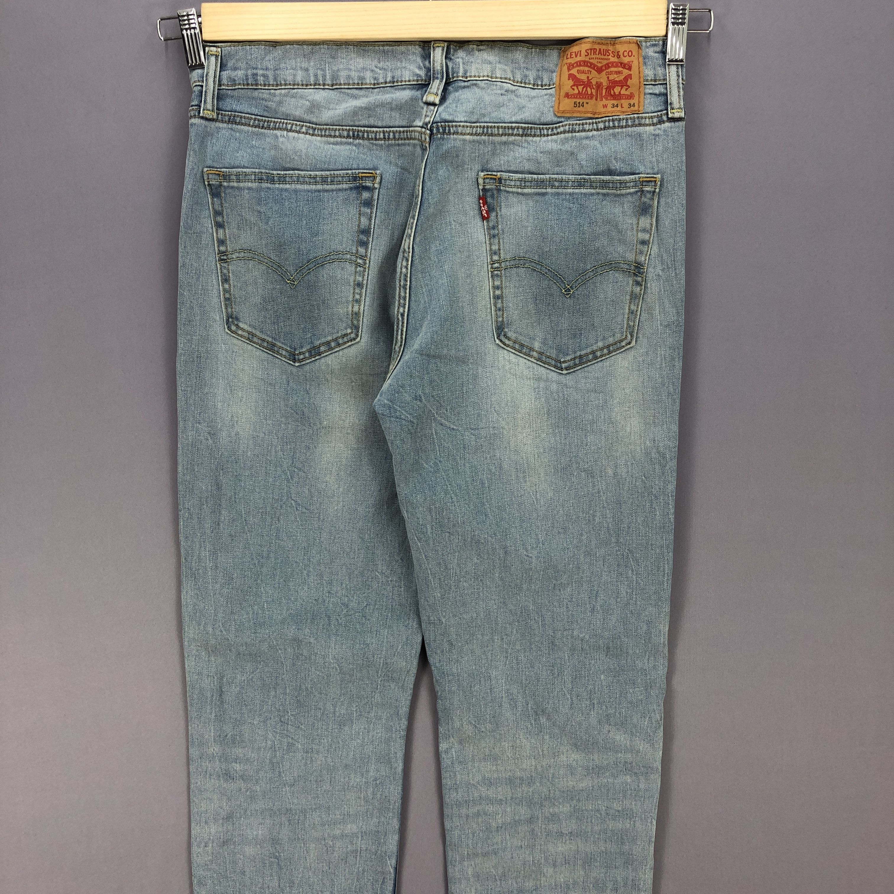 Levi's Vintage Levis Sun Faded Jeans Levi's Slim Light Wash Denim Size US 34 / EU 50 - 4 Thumbnail