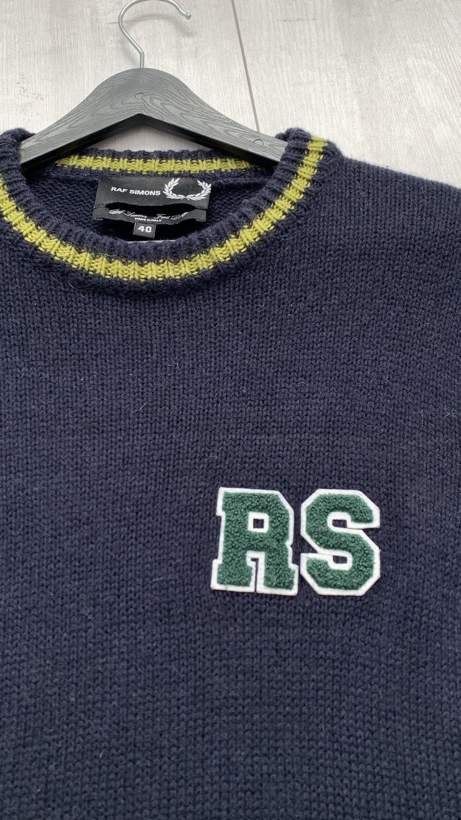 Fred Perry × Raf Simons × Raf by Raf Simons Fred Perry & Raf Simons Wool Alpaca Knitted Jumpers Sweater Size US M / EU 48-50 / 2 - 3 Thumbnail