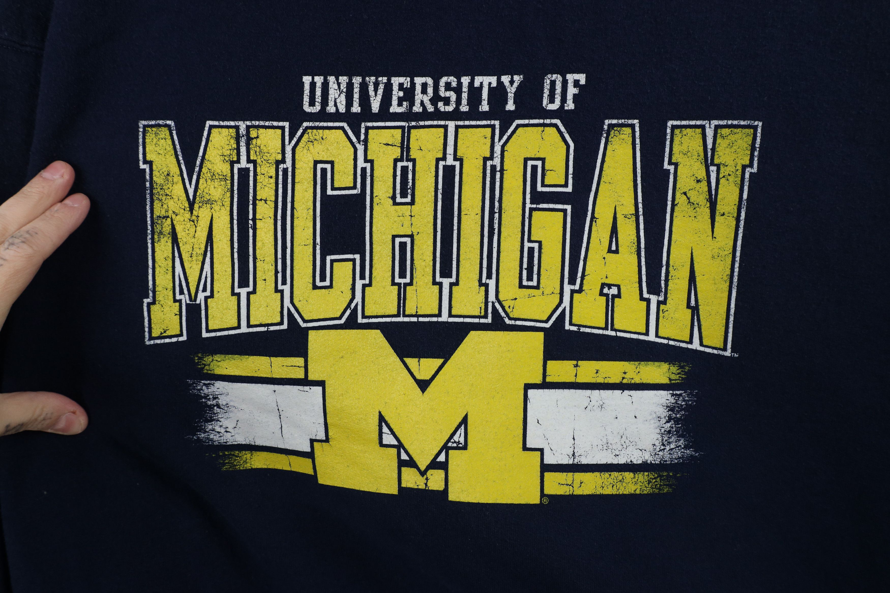 Russell Athletic × Vintage Vintage Russell Athletic University of Michigan Sweatshirt Size US XXL / EU 58 / 5 - 5 Thumbnail