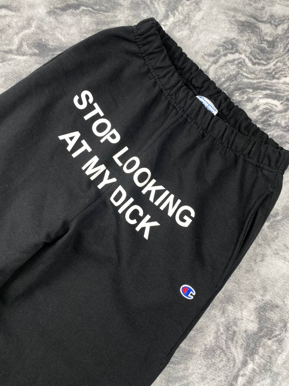 Champion Champion Stop Looking At My Dick Sweatpants Size US 30 / EU 46 - 2 Thumbnail