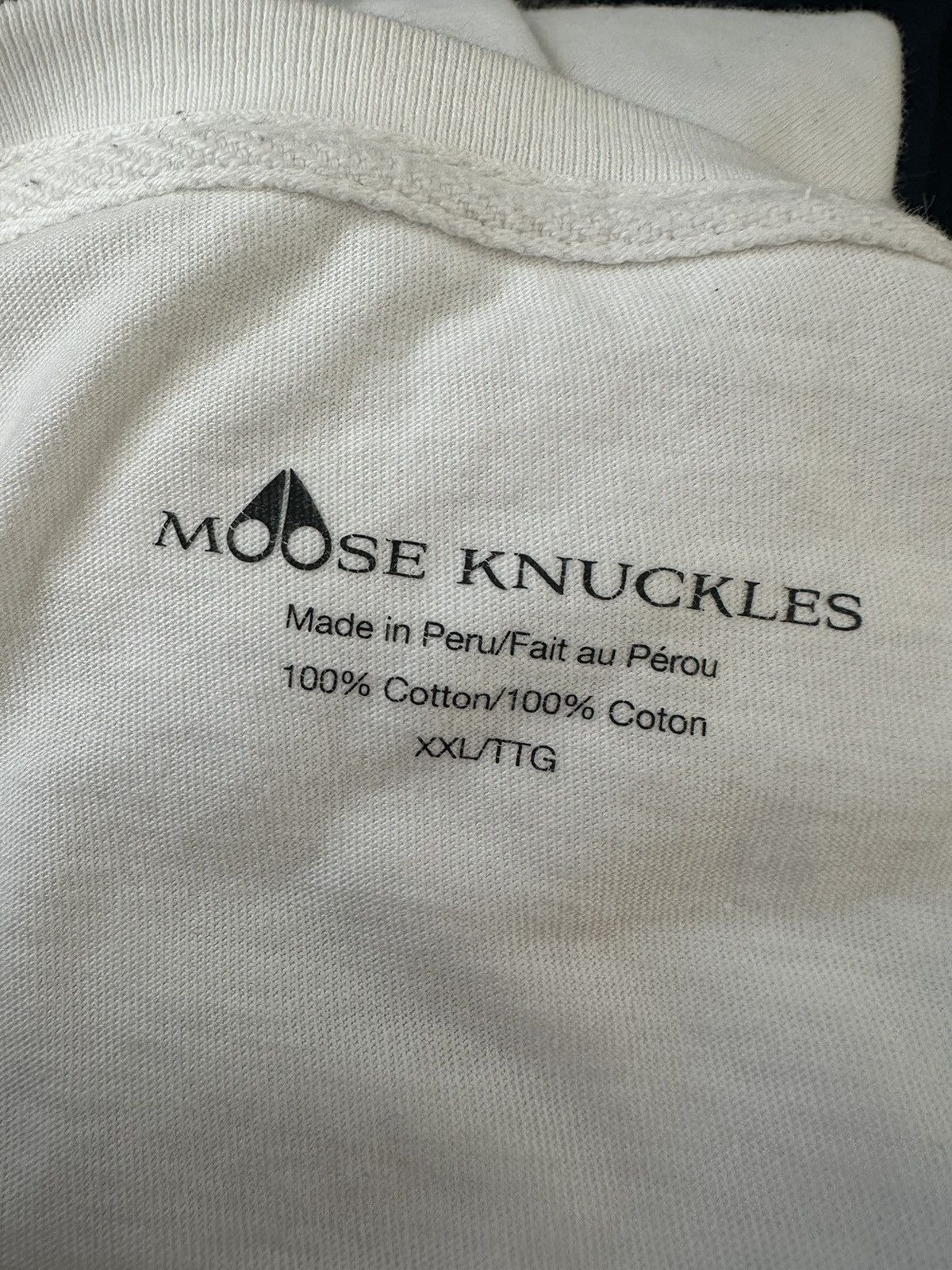 Moose Knuckles Moose Knuckles White rare T shirt Small Logo size mens XXl Size US XXL / EU 58 / 5 - 4 Thumbnail