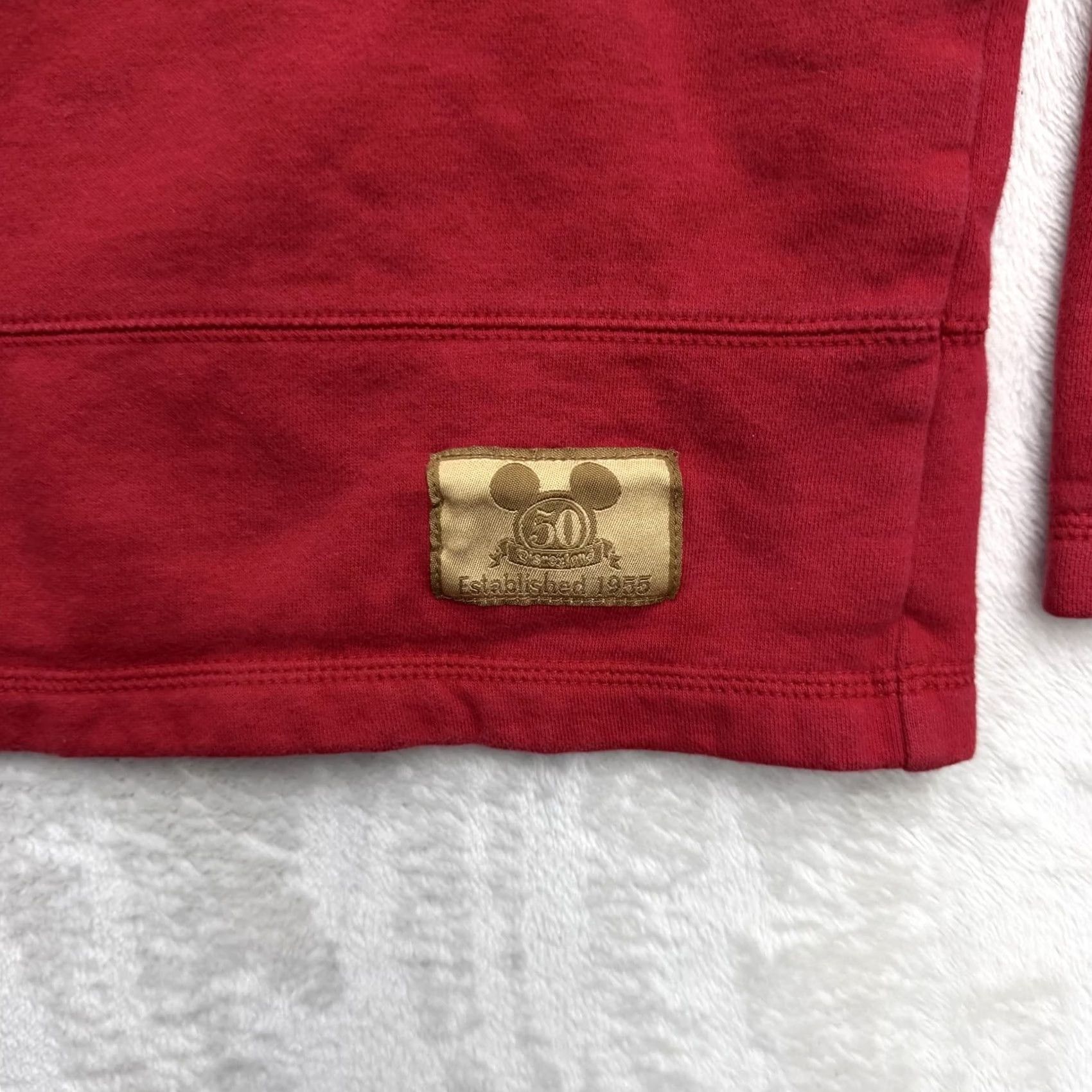 Vintage VINTAGE Disneyland Resort Sweatshirt Mens Large Red 50th Fleece Homecoming Size L / US 10 / IT 46 - 5 Thumbnail