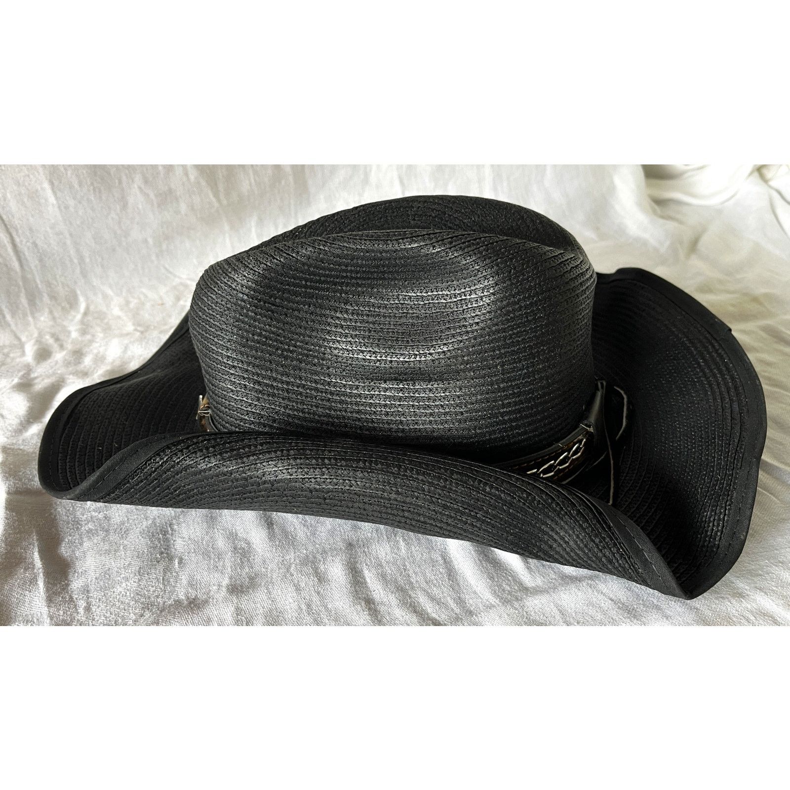 Other Dallas Hats Black Cowboy Hat Size 7 1/4 Size ONE SIZE - 4 Thumbnail