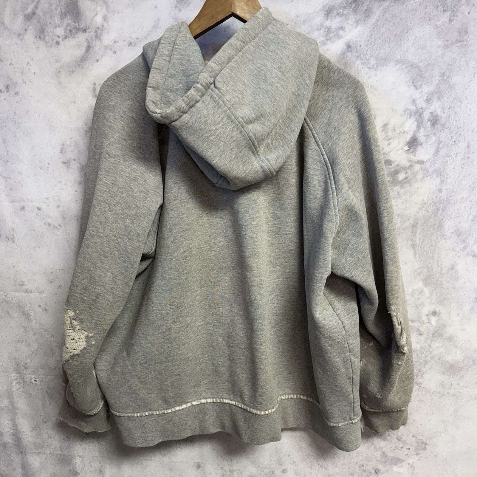 Anchor Blue Vintage Anchor Blue Hoodie Sweatshirt Mens L Gray Y2K Surf S Size US L / EU 52-54 / 3 - 2 Thumbnail