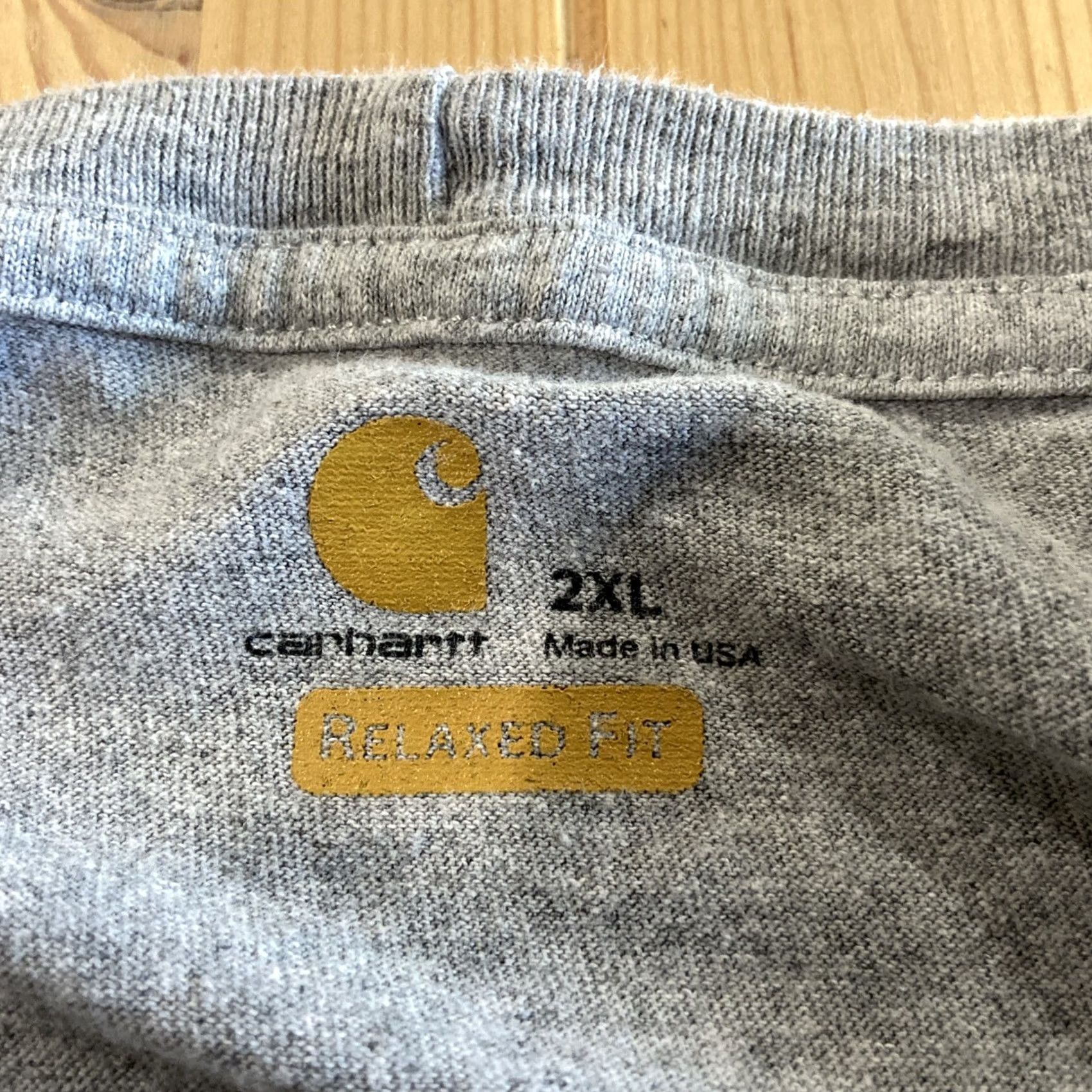 Carhartt Carhartt T-Shirt Mens 2XL Gray Camouflage Helmet to Hardhats USA Veteran Crew Neck Short Sleeve Relaxed Cotton Solid Graphics Logo Dog Tags Army Size US XXL / EU 58 / 5 - 3 Thumbnail