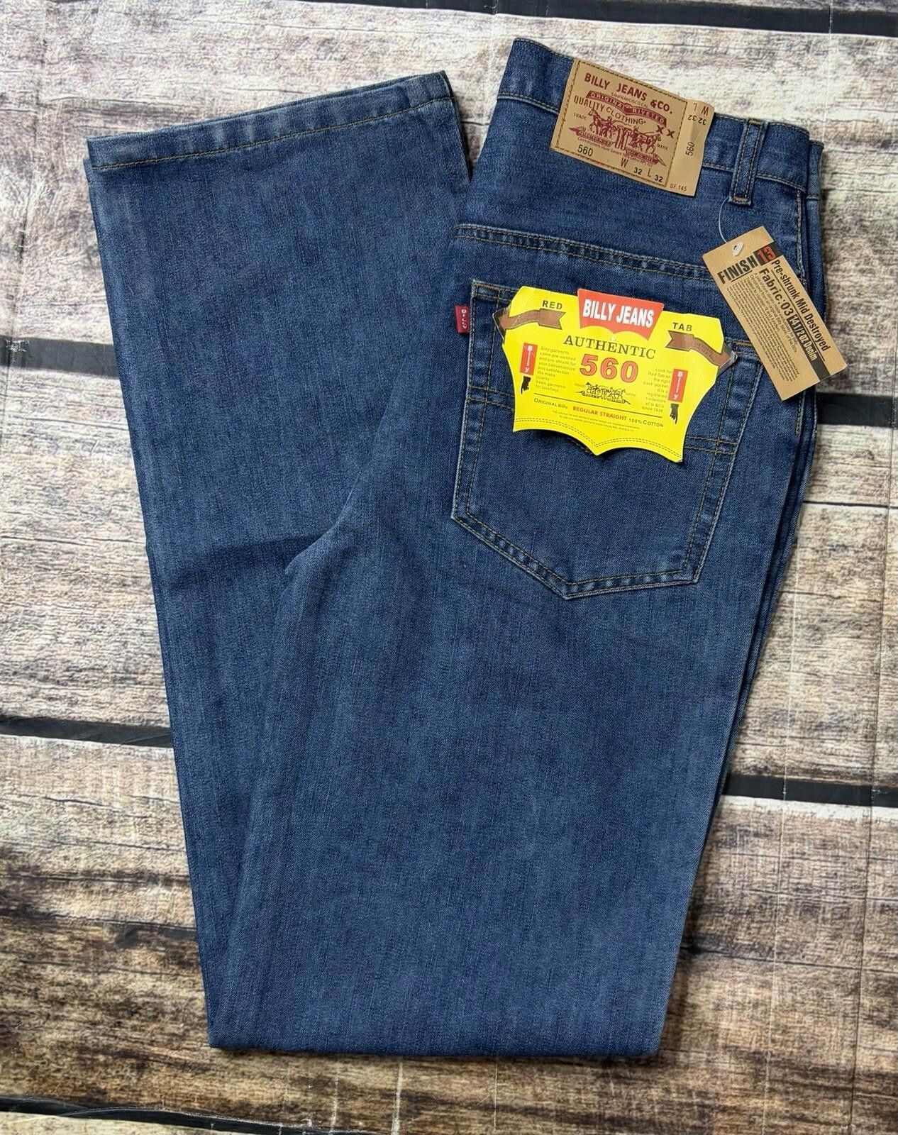 Denim & Co. VTG Billy Jeans & Co Denim Jeans Men's 32x32 Red Tab 560 Size US 32 / EU 48 - 1 Thumbnail