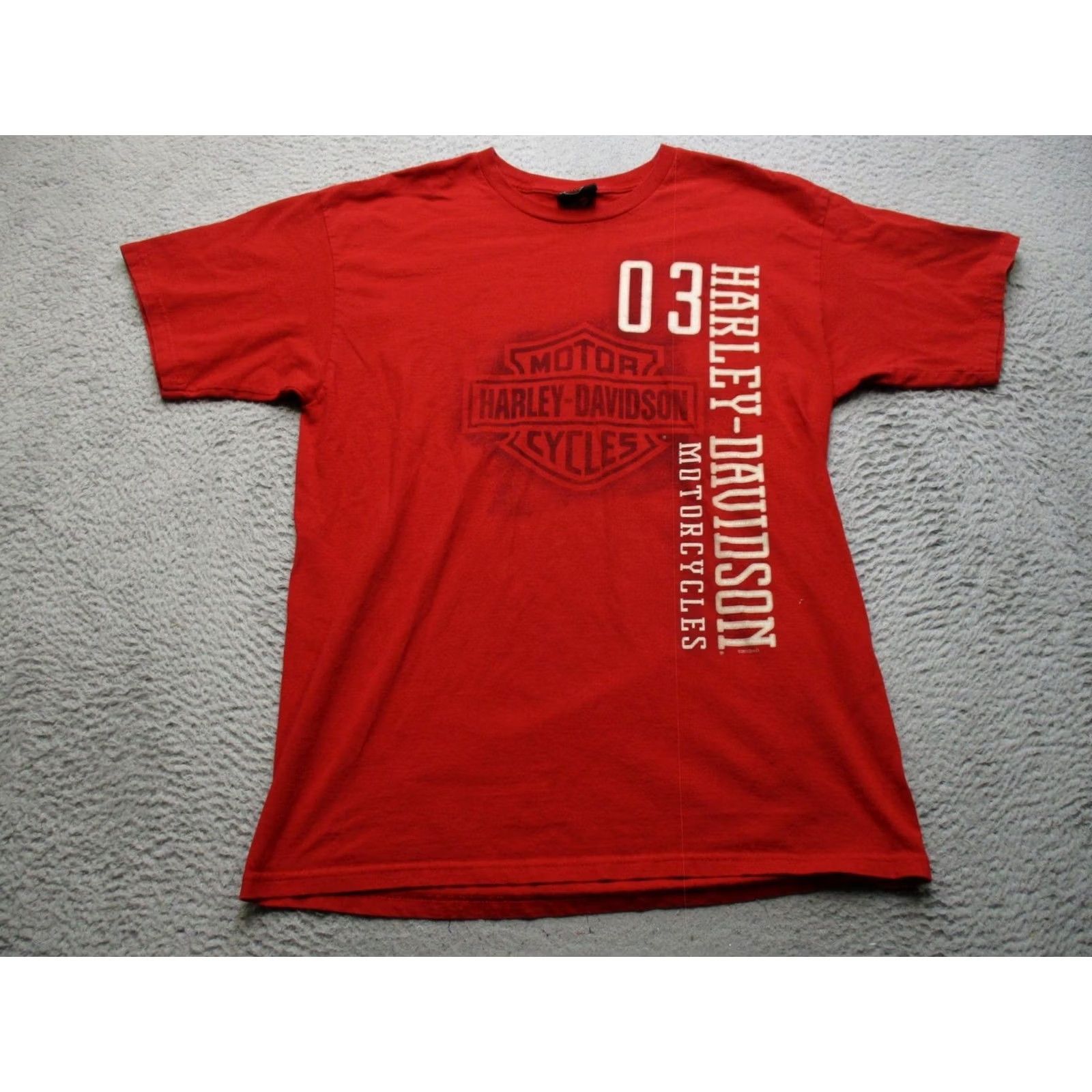 Harley Davidson Harley-Davidson Shirt Mens Large Red Orlando Eagle Motorcycle Graphic Tee Size US L / EU 52-54 / 3 - 2 Thumbnail