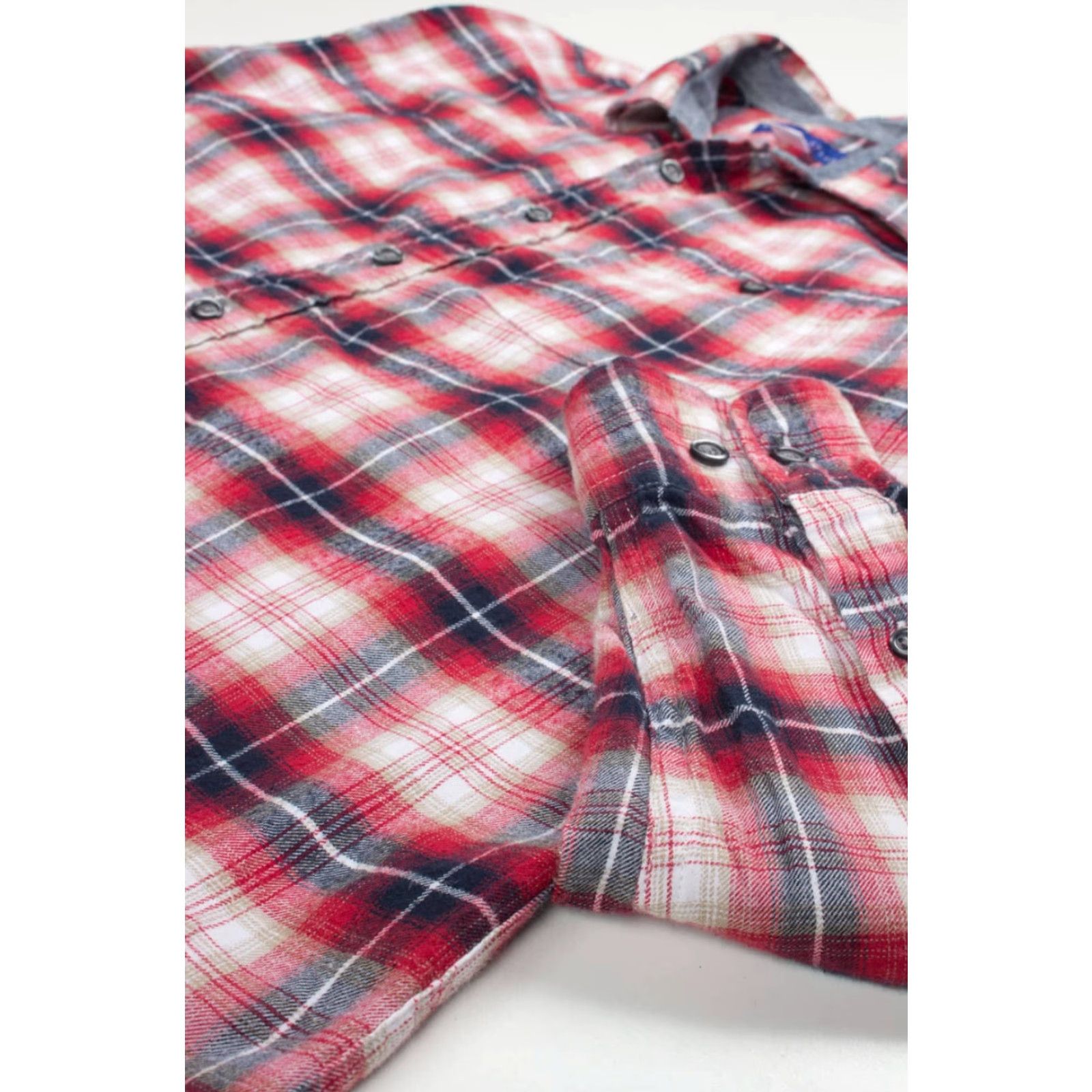 Vintage VINTAGE Simply Styled Red Flannel Shirt Medium Plaid Long Sleeve 3534 Ladies? Sorry Size US M / EU 48-50 / 2 - 2 Thumbnail