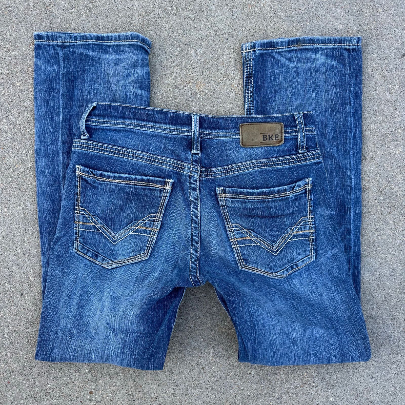 Buckle BKE Aiden 32R Bootleg Blue Jeans ABP21116