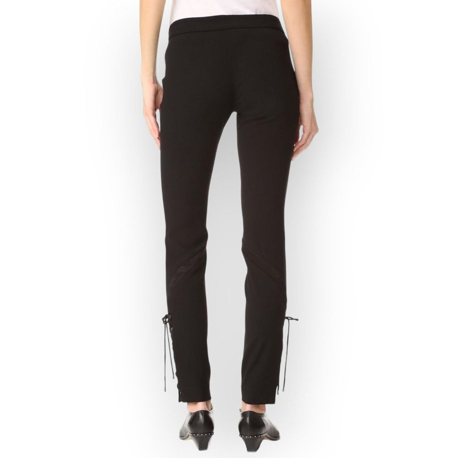 Haute Hippie Haute Hippie Lace-Up Skinny Pants Black Size 8 Size 30" / US 8 / IT 44 - 12 Thumbnail
