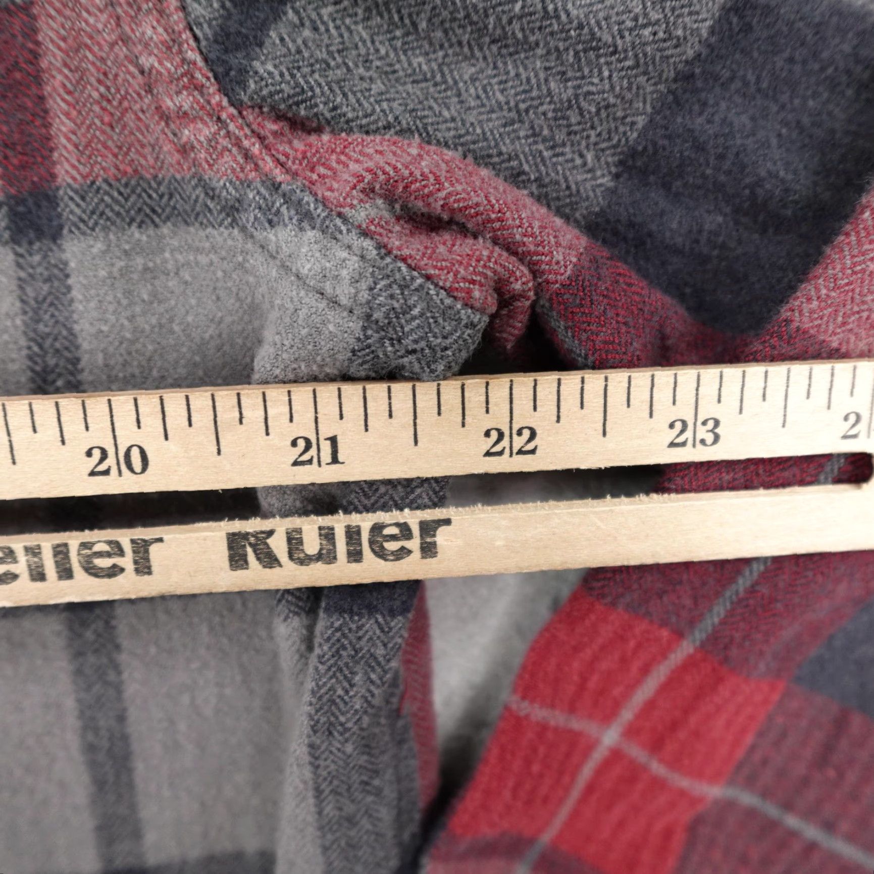 Metal Mulisha VINTAGE Metal Mulisha Flannel Shirt Mens Medium Red Gray Plaid Long Sleeve Button-Up Outdoor Size US M / EU 48-50 / 2 - 7 Thumbnail