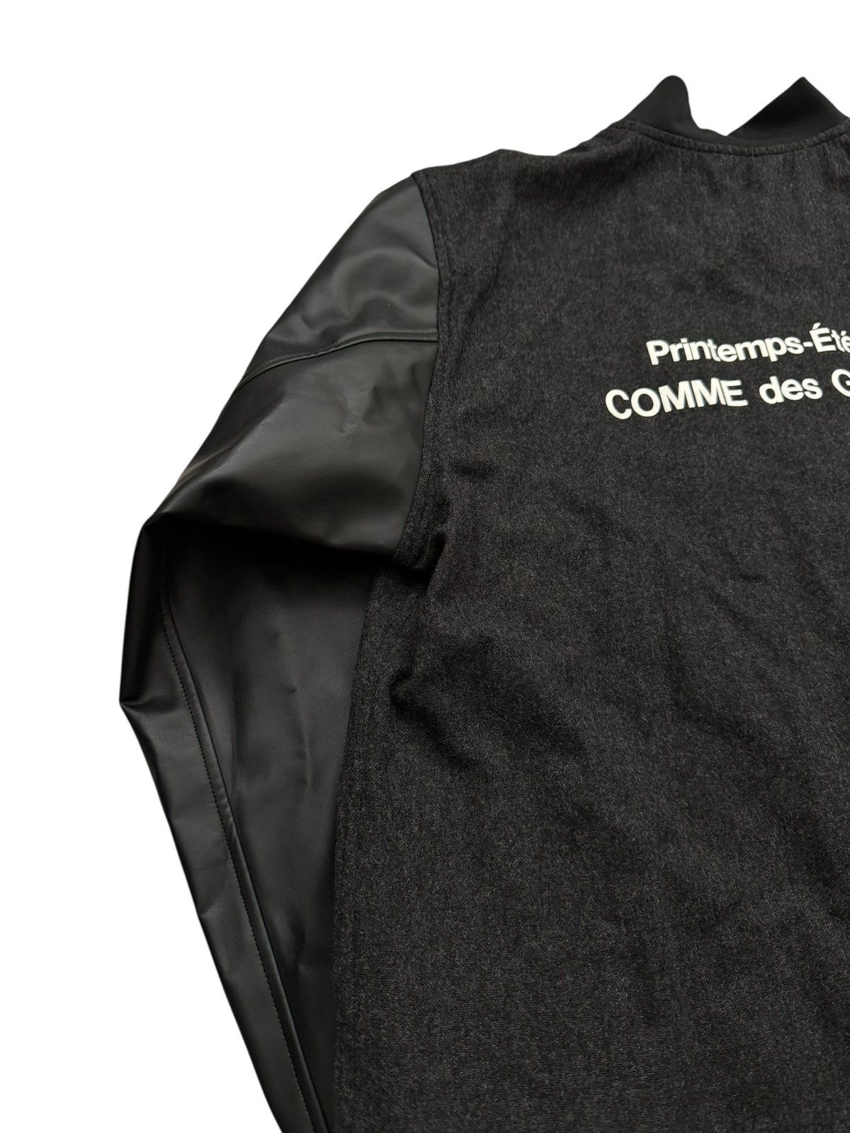 Comme des Garcons × Dover Street Market 1986 Staff Coat Leather Sleeve Wool Size US L / EU 52-54 / 3 - 4 Thumbnail