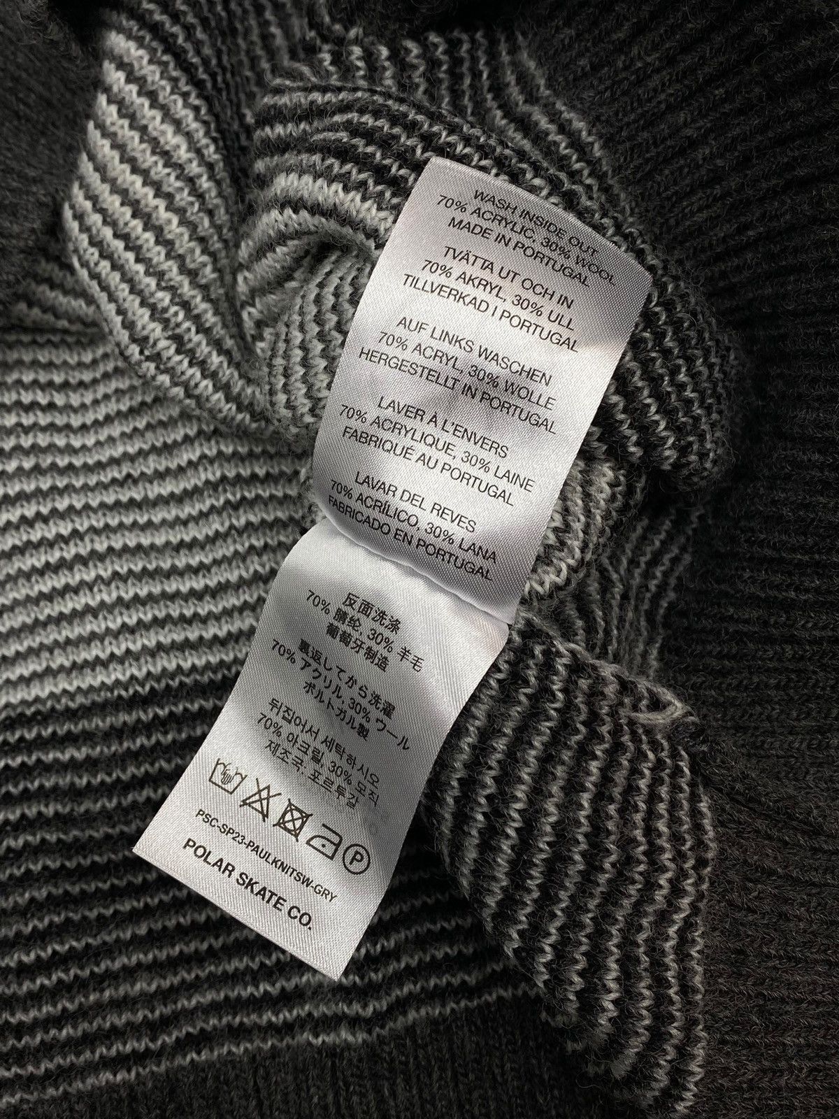 Polar Skate Co. Polar Skate Paul Knit Sweater Grey Size US S / EU 44-46 / 1 - 11 Thumbnail