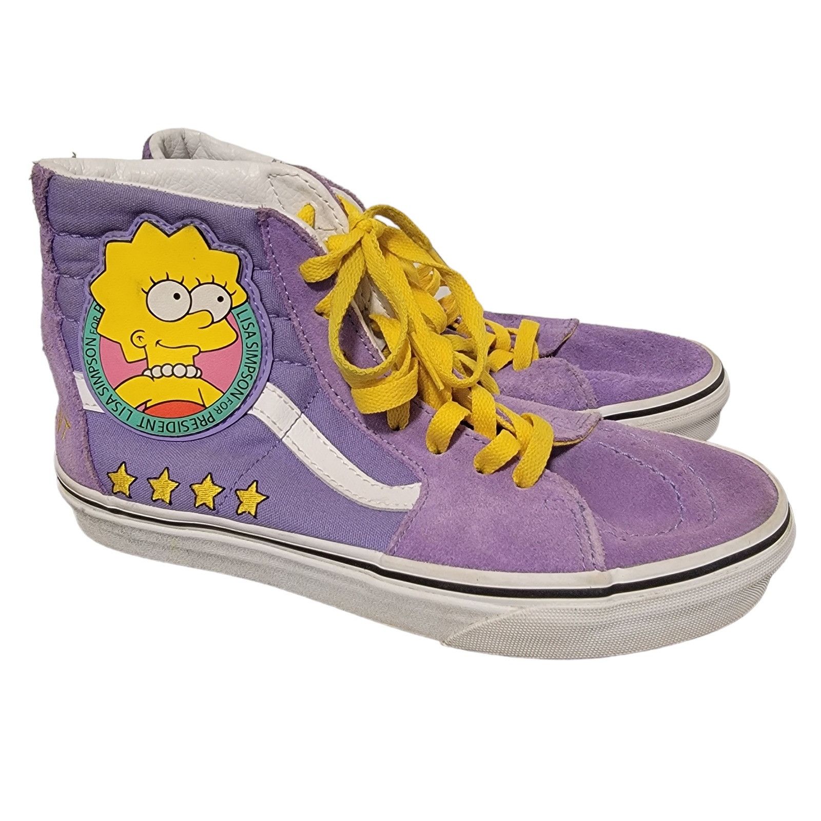Vans Rare Vans Off The Wall 721356 Purple Simpsons Collab Sneaker Size US 5.5 / EU 38 - 3 Thumbnail