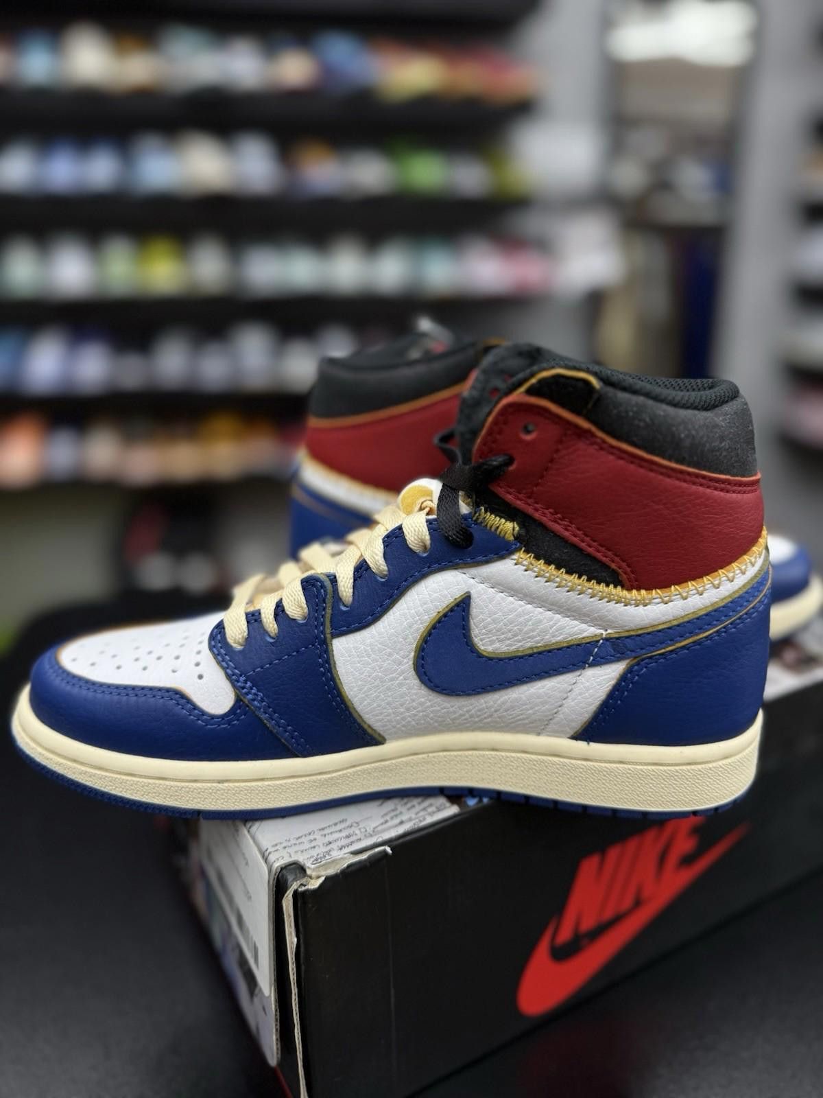 Jordan Brand Size 6M/7.5W - Jordan 1 Retro NRG x Union LA High Storm Blue Size US 6 / EU 39 - 10 Thumbnail