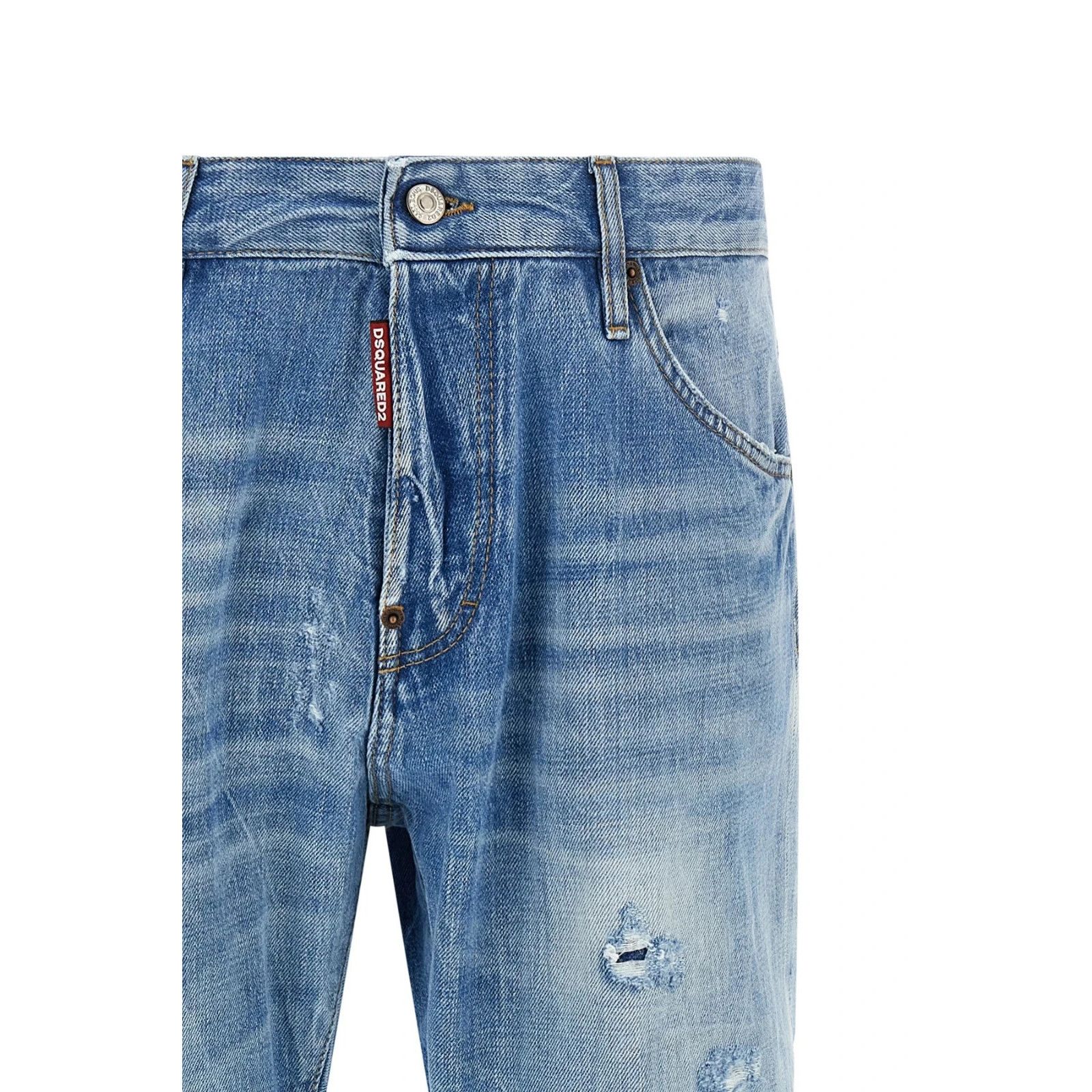 Dsquared2 DSQUARED2 Teddy Blue Jeans New & Authentic (Men's size:US 34 Size US 34 / EU 50 - 3 Thumbnail