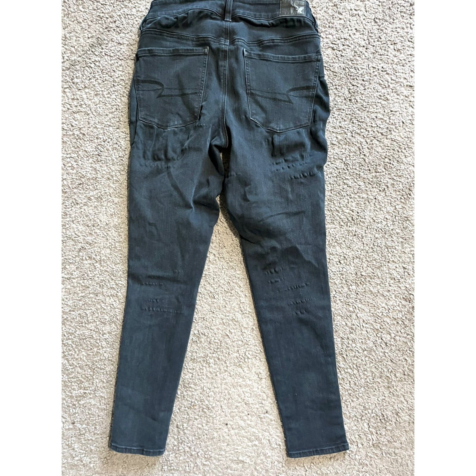 American Eagle Outfitters American Eagle Black 360 Super Stretch Hi-Rise Jegging Pants Size 6 Short Women Size 28" / US 6 / IT 42 - 3 Thumbnail