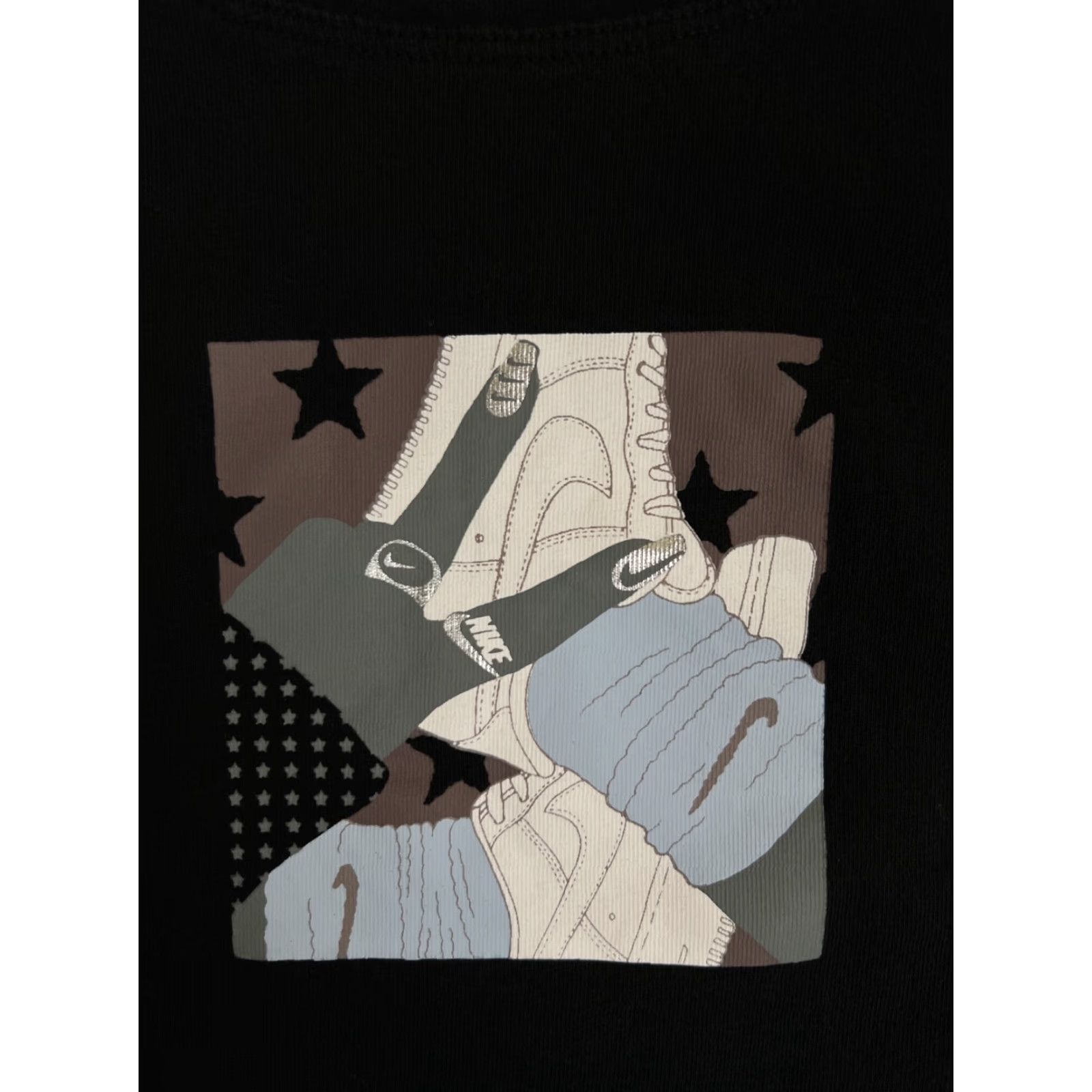 Nike Nike Air Force Women's T-Shirt Size Medium Retro Black Y2K Size M / US 6-8 / IT 42-44 - 3 Thumbnail