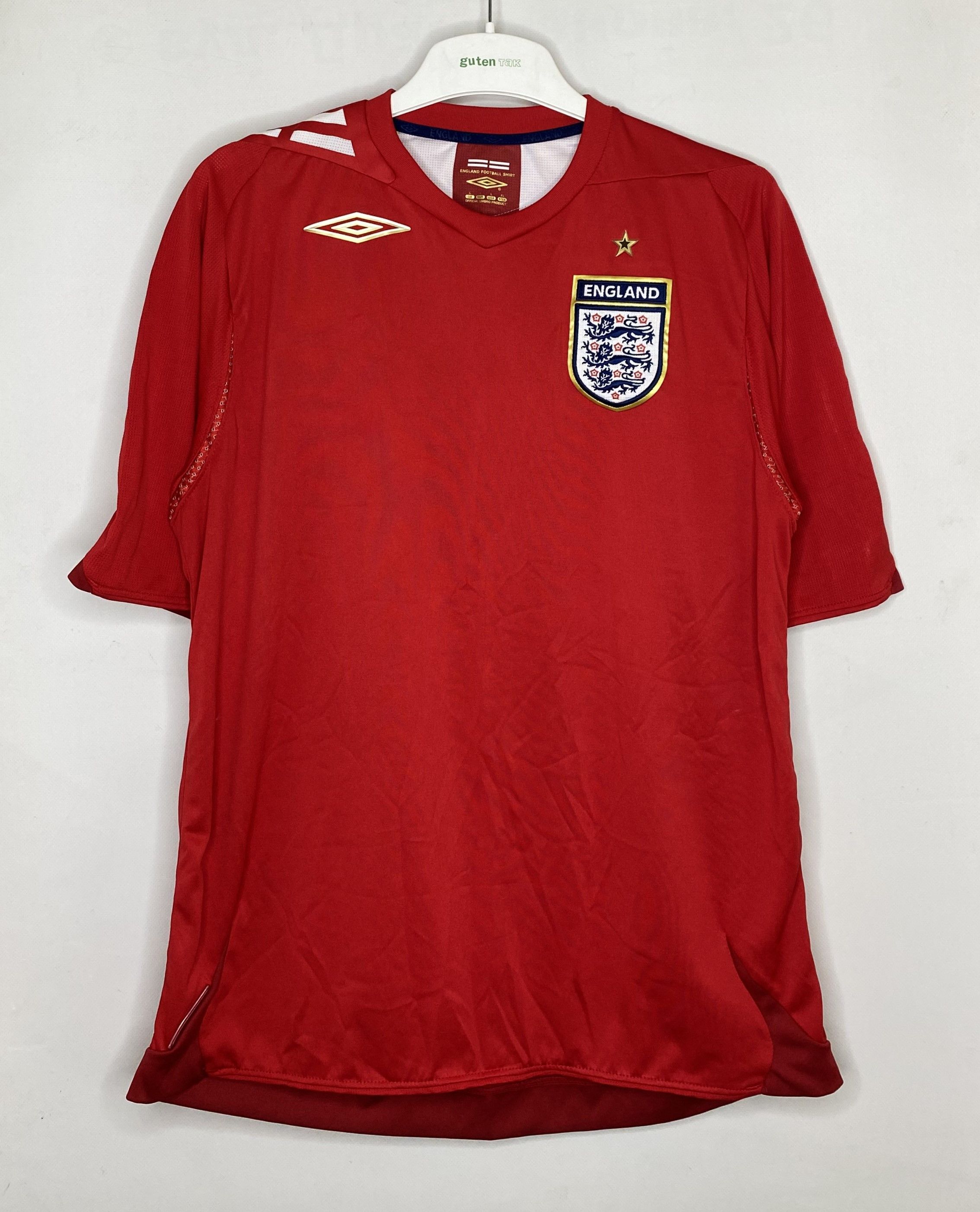 Umbro ENGLAND NATIONAL TEAM 2006 AWAY FOOTBALL SHIRT SOCCER JERSEY Size US L / EU 52-54 / 3 - 1 Thumbnail