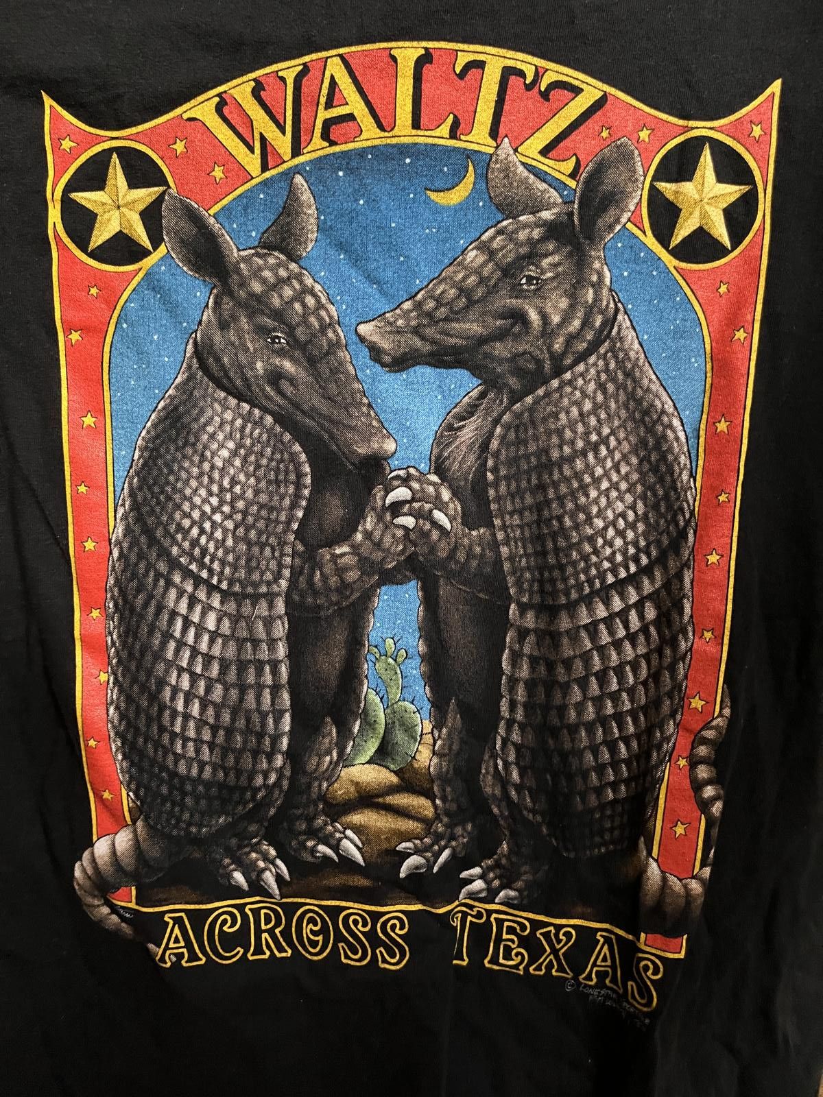 Fruit Of The Loom T-shirt Waltz Across Texas Song Armadillos Waltzing M Size US M / EU 48-50 / 2 - 3 Thumbnail