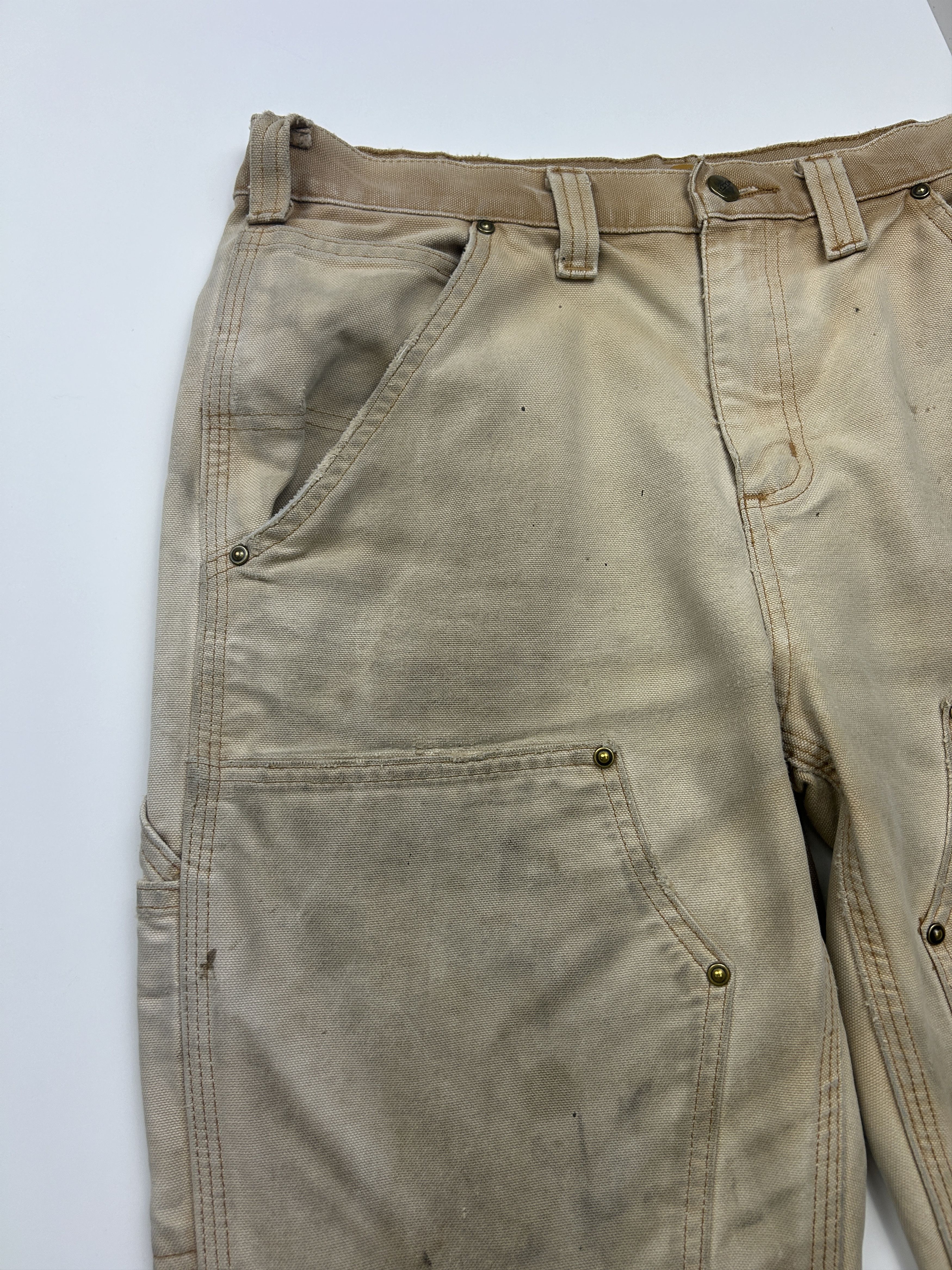 Carhartt Carhartt Canvas Double Knees Pants Size 32W Beige Size US 32 / EU 48 - 5 Thumbnail