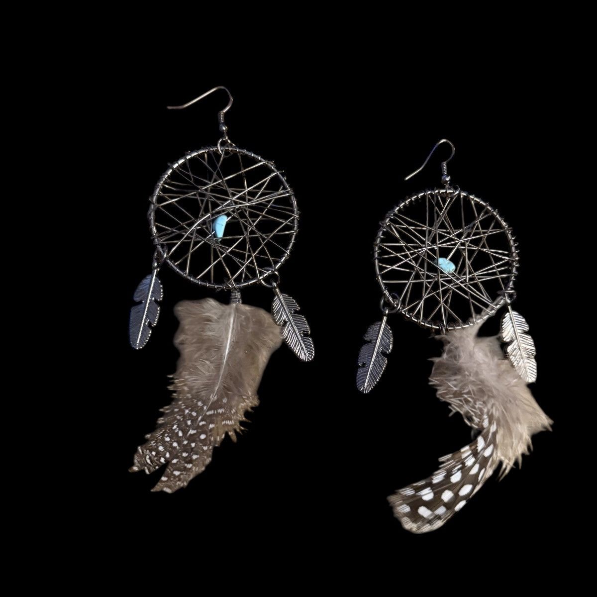 Other Silver tone large dream catcher earrings Size ONE SIZE - 1 Thumbnail