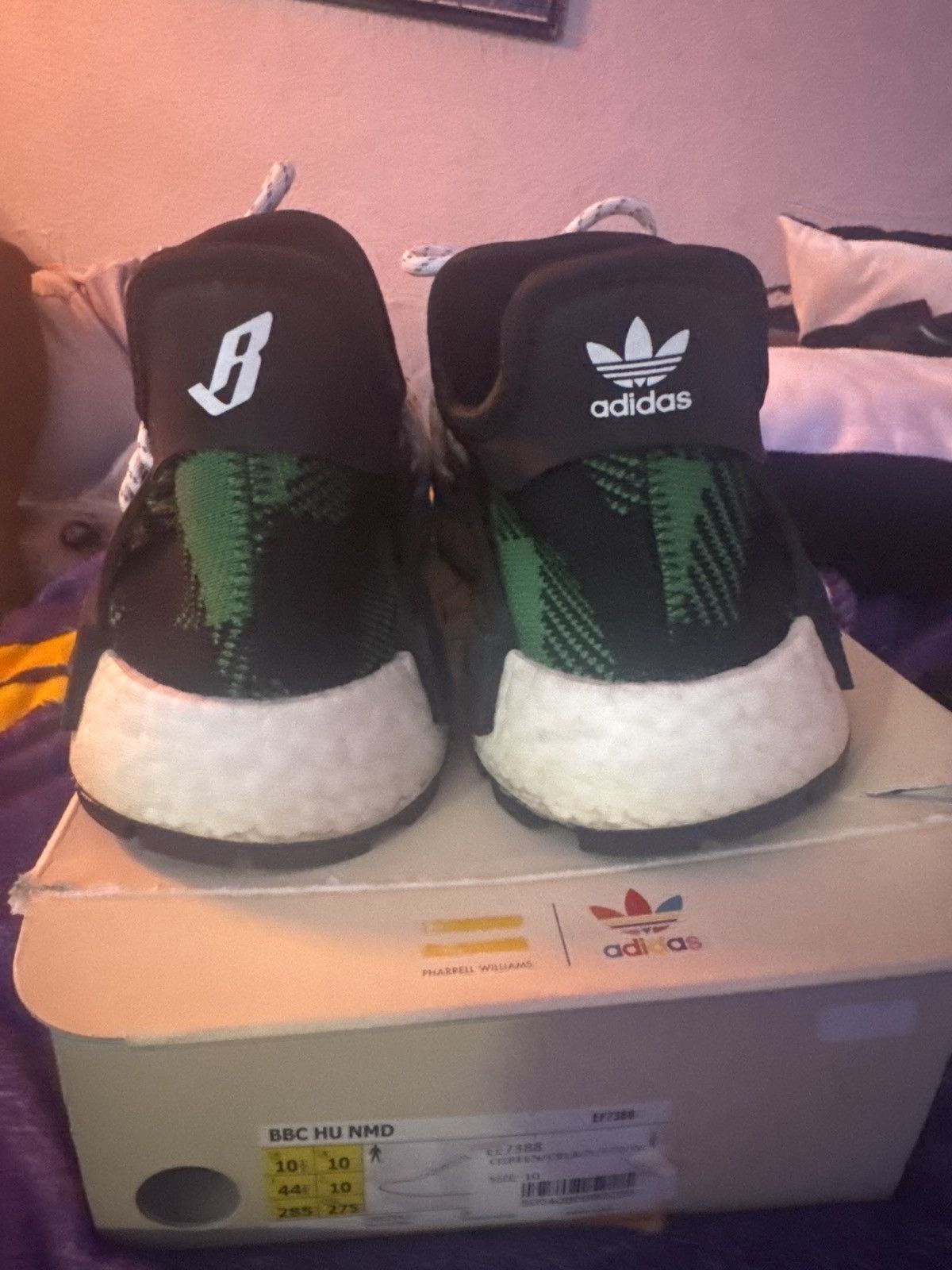 Adidas Pharrell x Billionaire Boys Club x NMD Human Race Trail 'Gre Size US 10.5 / EU 43-44 - 2 Thumbnail