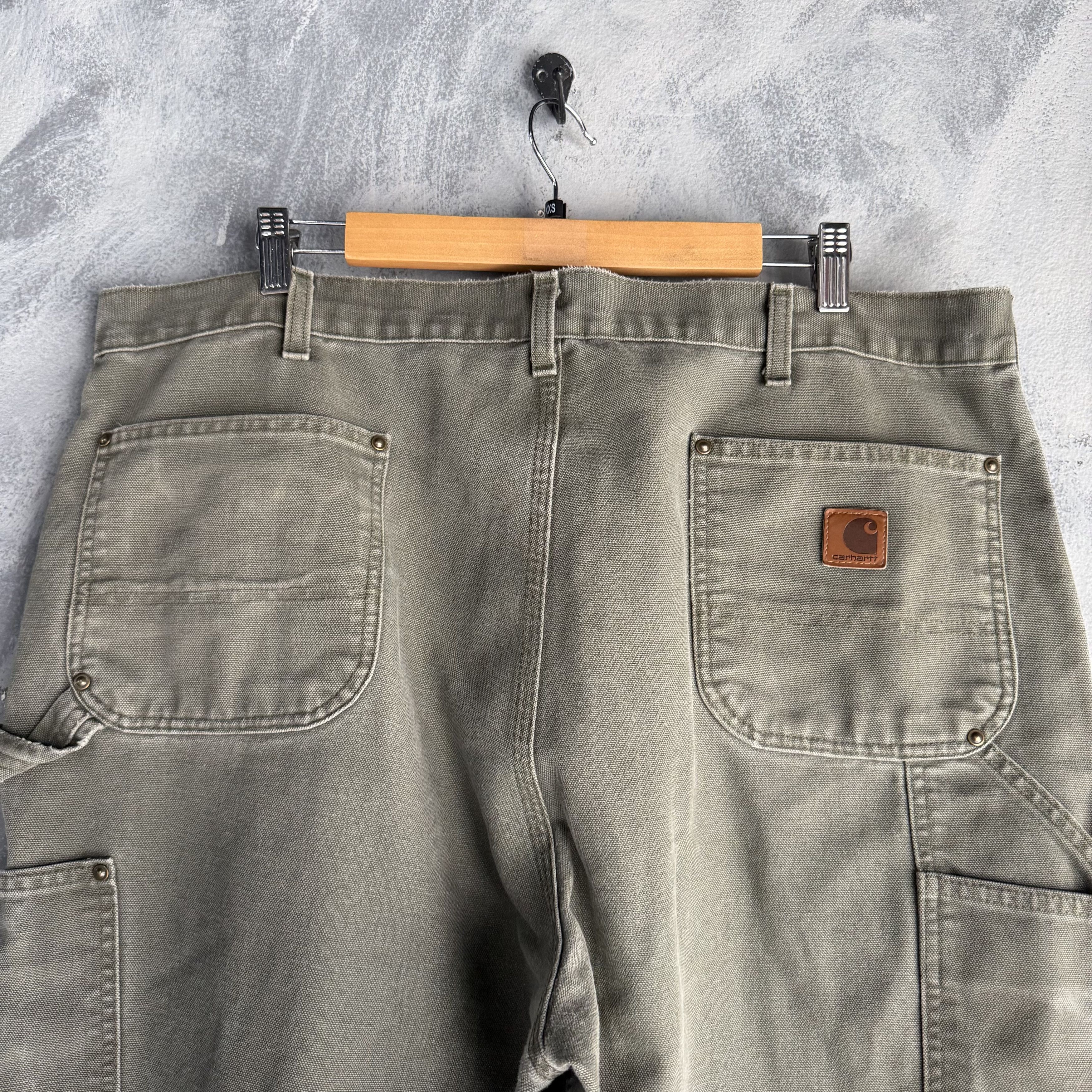 Carhartt Vtg Carhartt Double Knee Pants Mens (40x32) Faded B136 MOS Size US 40 / EU 56 - 9 Thumbnail