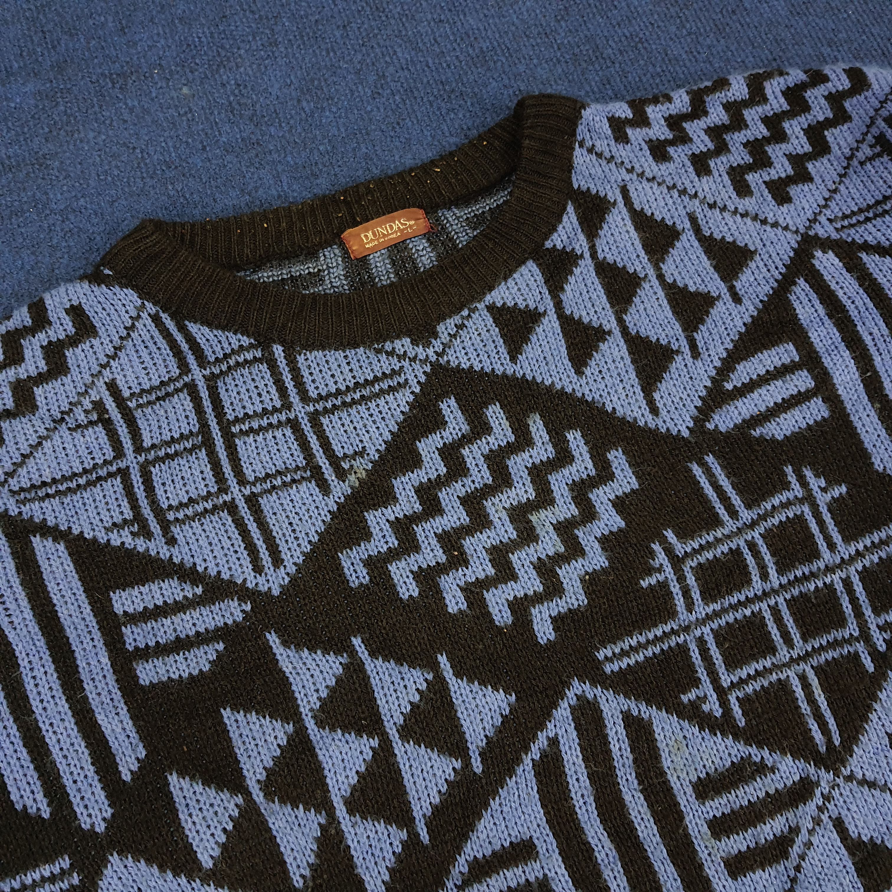 Vintage Vintage Dundas Winter Session Knitted Sweatshirts Size US L / EU 52-54 / 3 - 2 Thumbnail