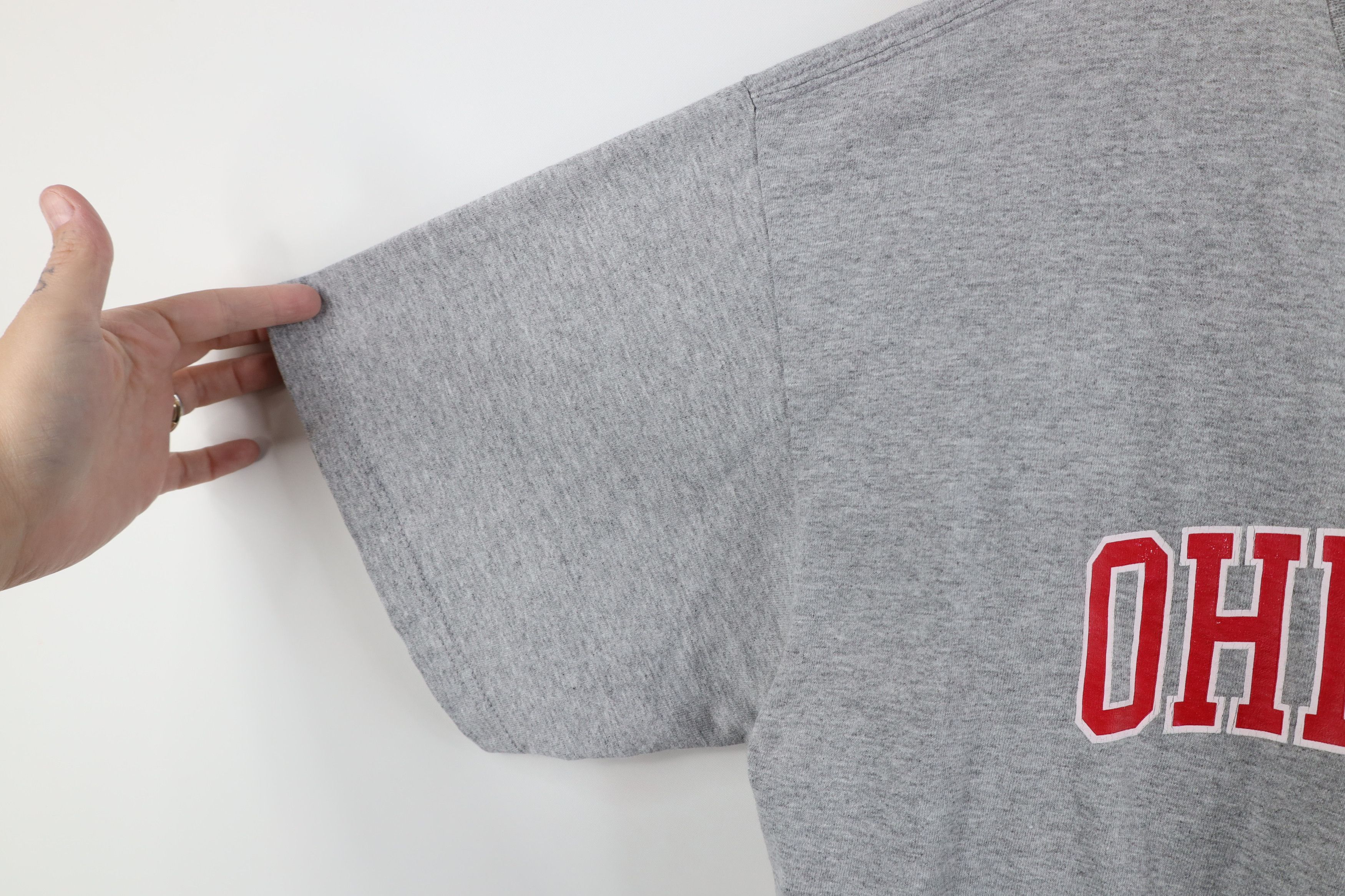 Nike Vintage Nike Swoosh Ohio State University T-Shirt Gray Size US L / EU 52-54 / 3 - 9 Thumbnail