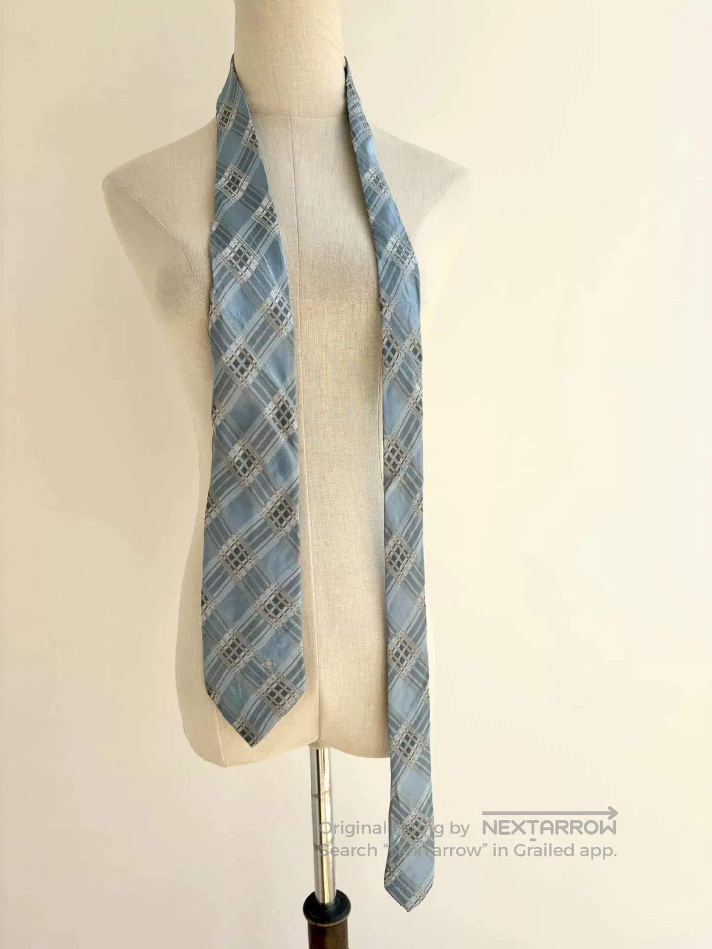 Vivienne Westwood vivienne westwood blue striped necktie. Size ONE SIZE - 2 Thumbnail